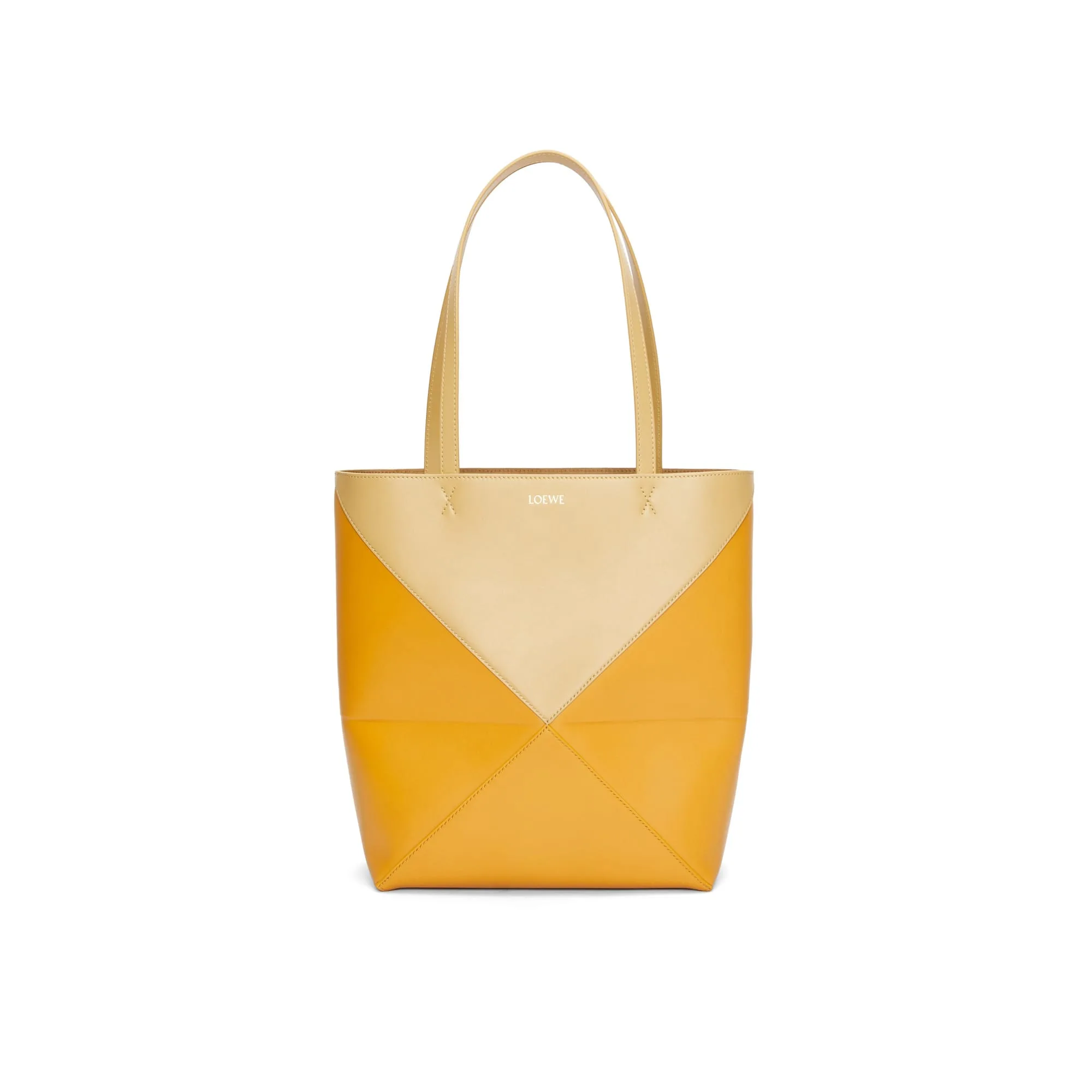 LOEWE Replica bags Puzzle Fold Tote in shiny Calfskin