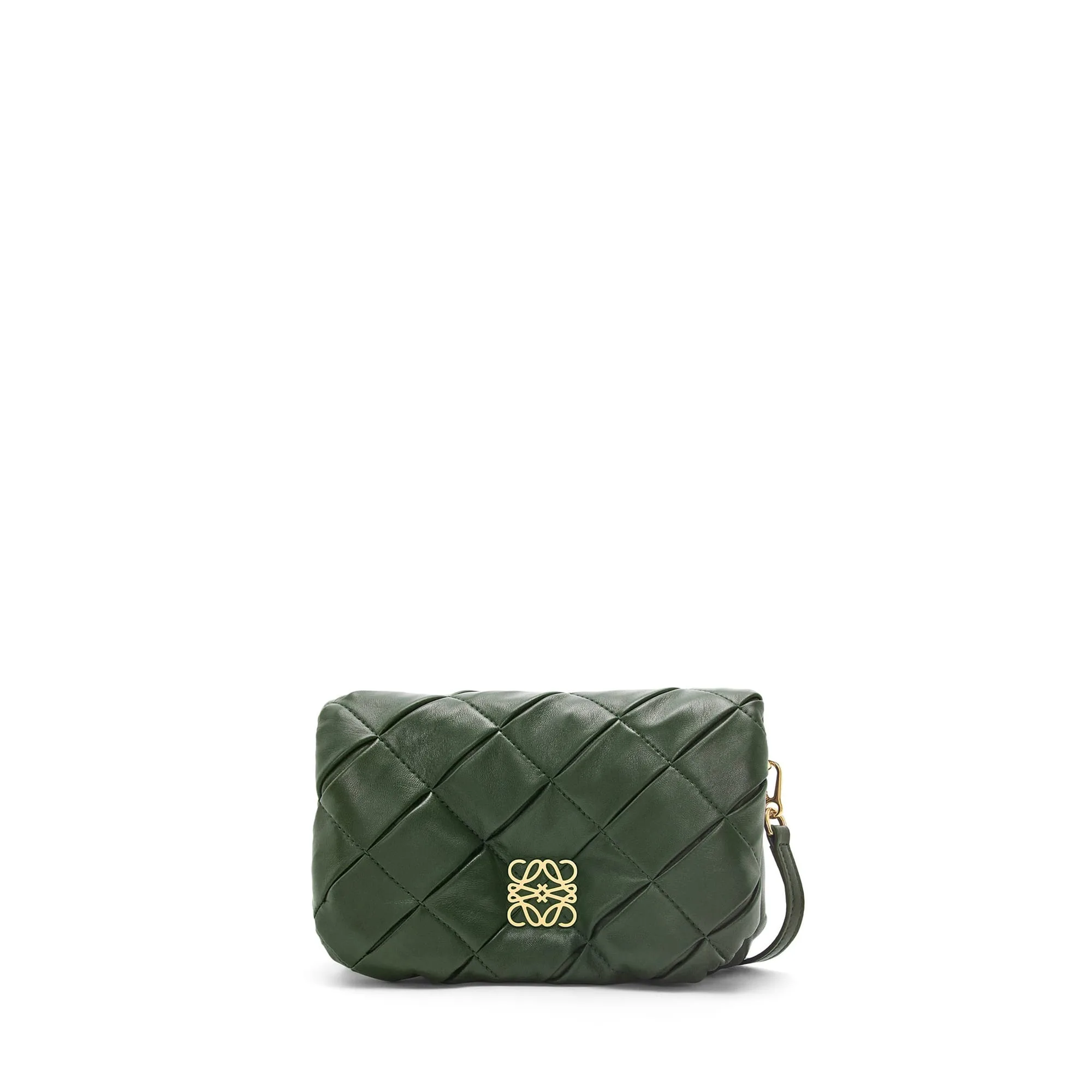 LOEWE Replica bags Mini Puffer Goya in pleated shiny Nappa Lambskin