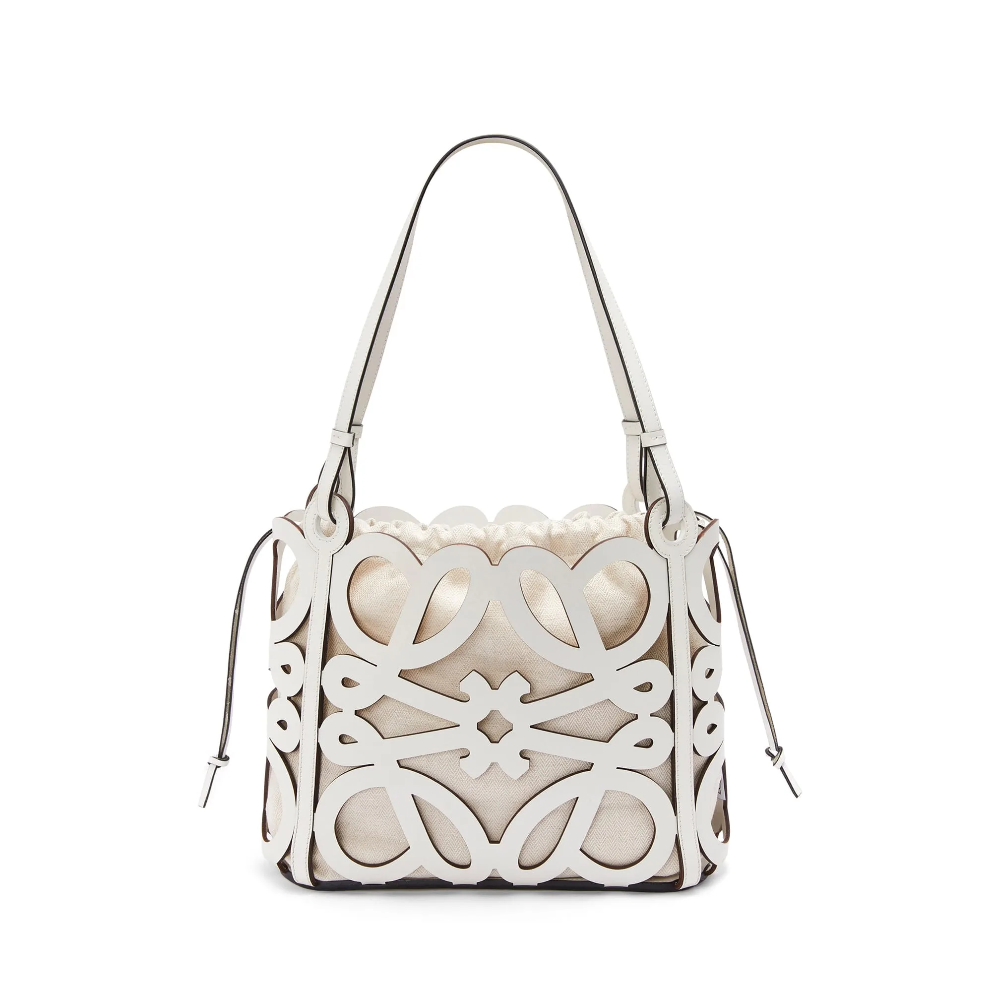 LOEWE Replica bags Small Anagram cut-out tote in box Calfskin