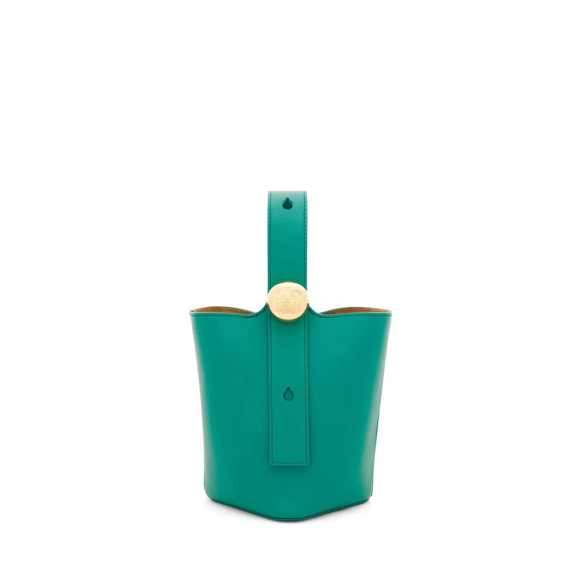 LOEWE Replica bags Mini Pebble Bucket bag in mellow Calfskin