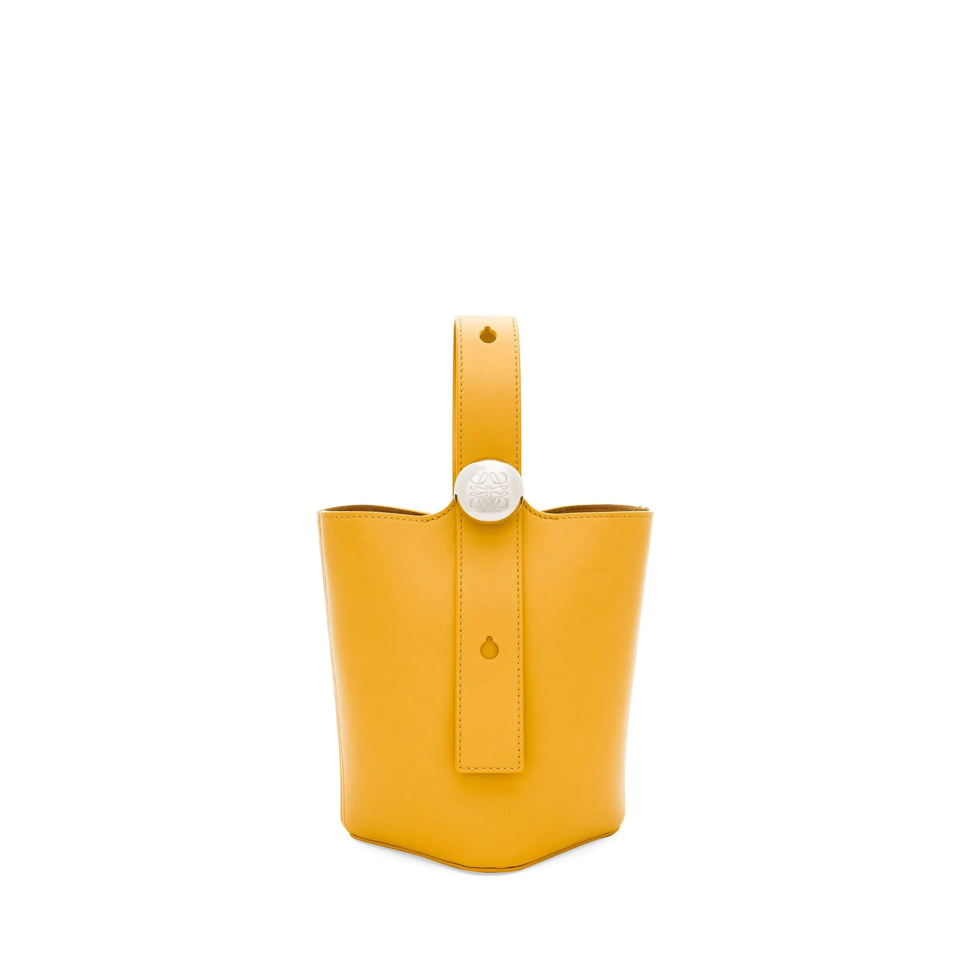 LOEWE Replica bags Mini Pebble Bucket bag in mellow Calfskin
