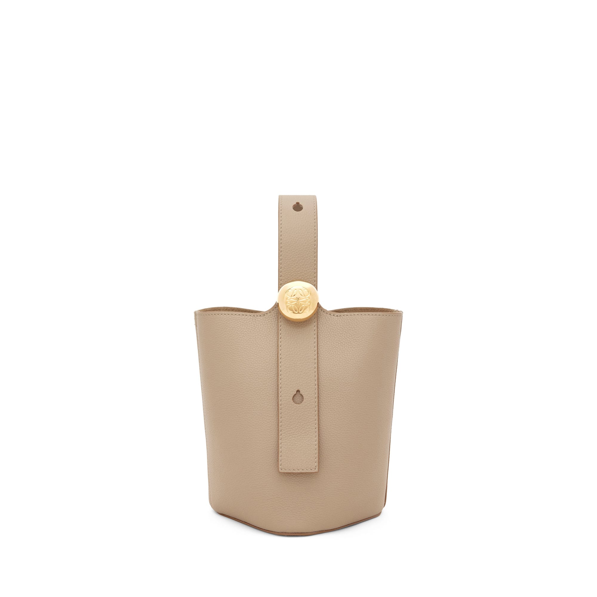LOEWE Replica bags Mini Pebble Bucket bag in soft grained Calfskin
