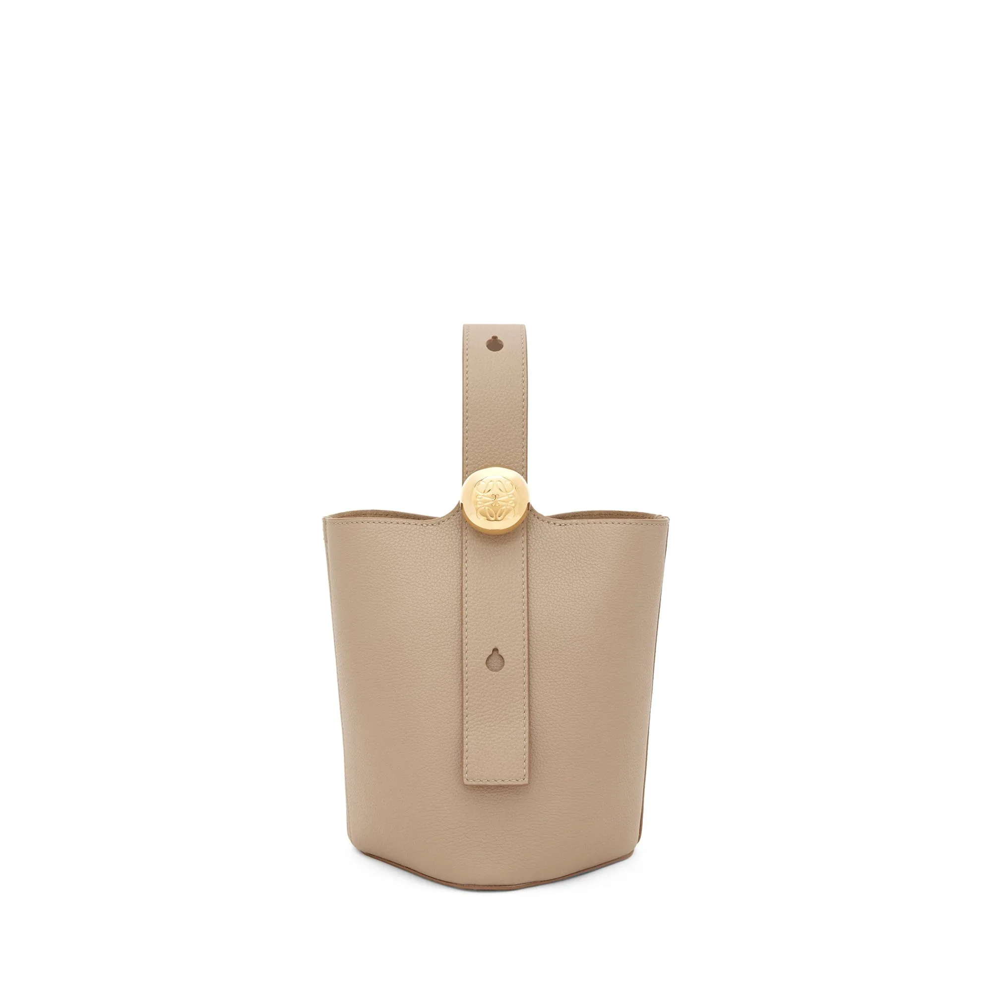 LOEWE Replica bags Mini Pebble Bucket bag in soft grained Calfskin