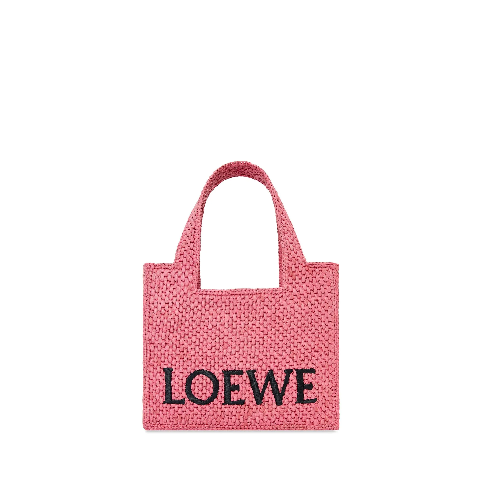 LOEWE Replica bags Mini LOEWE Font Tote in Raffia