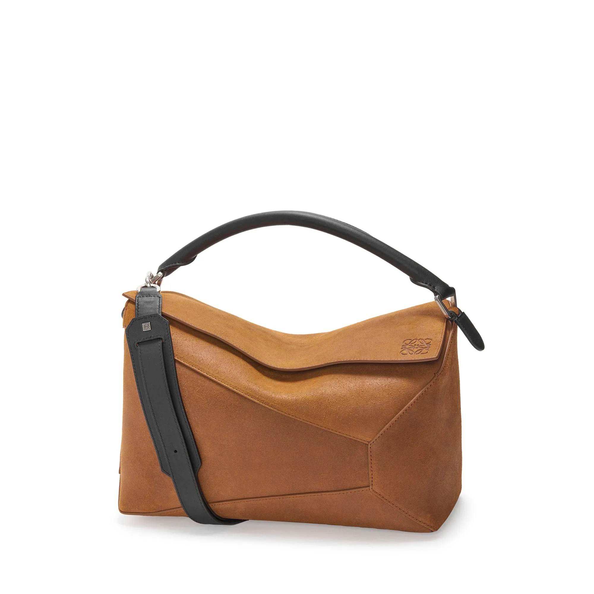 LOEWE Replica bags Large Puzzle bag in pressed suede