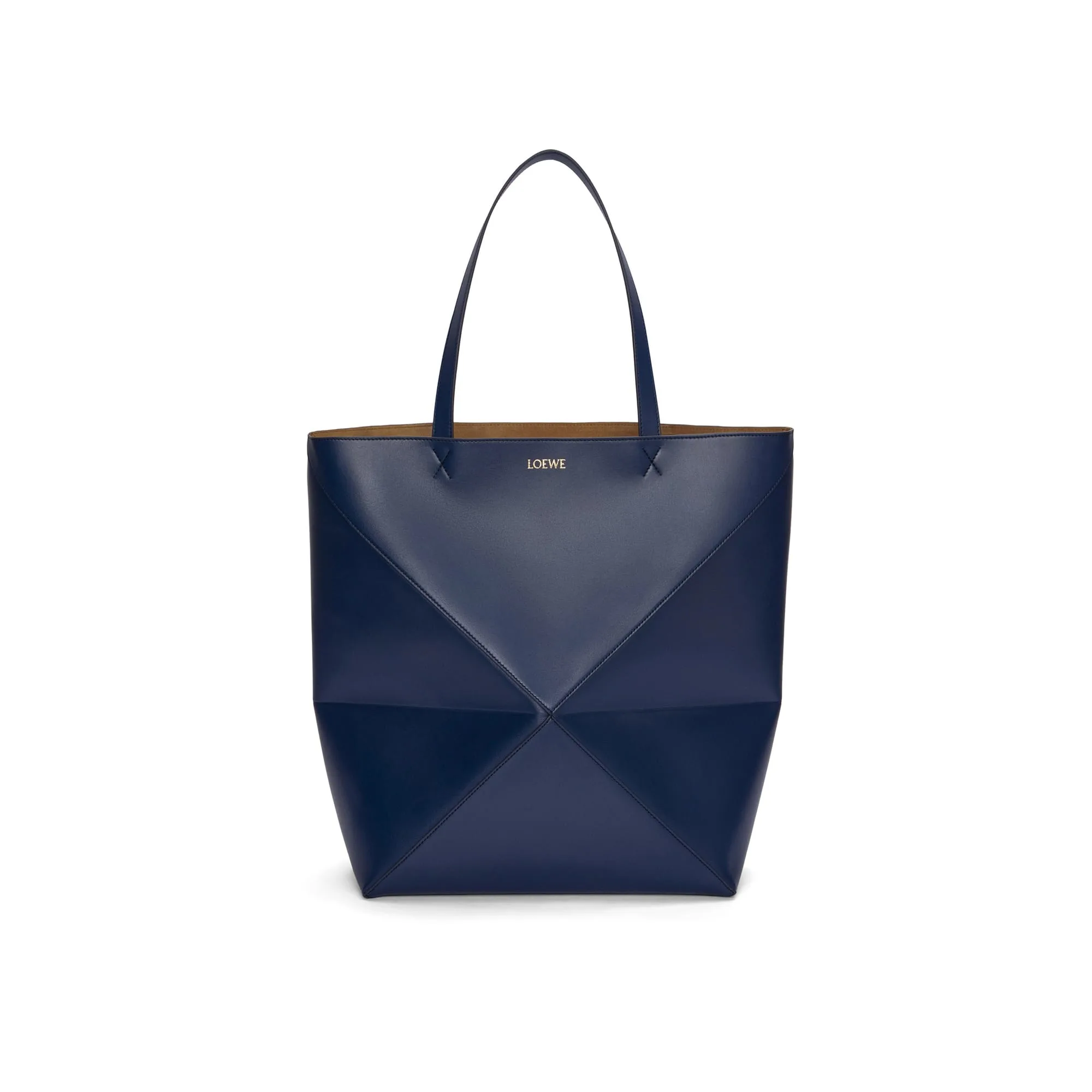 LOEWE Replica bags XL Puzzle Fold Tote in shiny Calfskin