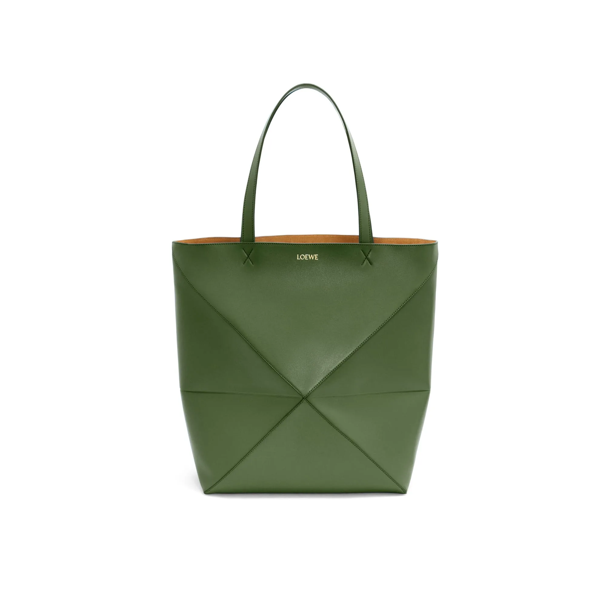 LOEWE Replica bags XL Puzzle Fold Tote in shiny Calfskin