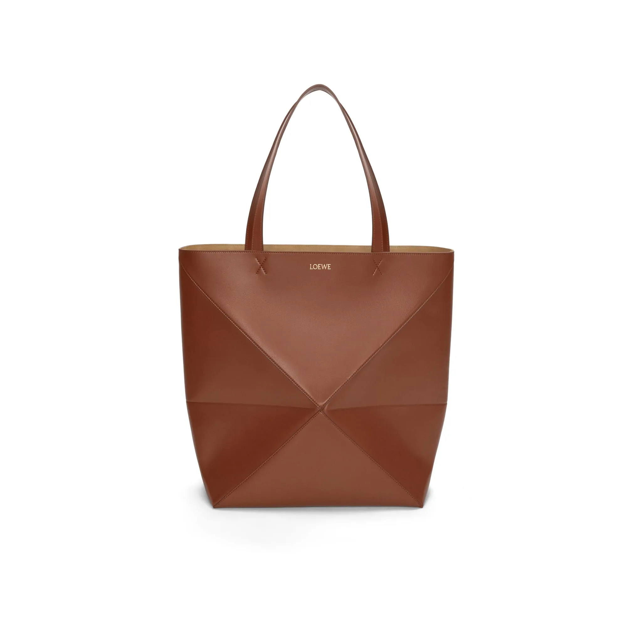 LOEWE Replica bags XL Puzzle Fold Tote in shiny Calfskin 0011091774