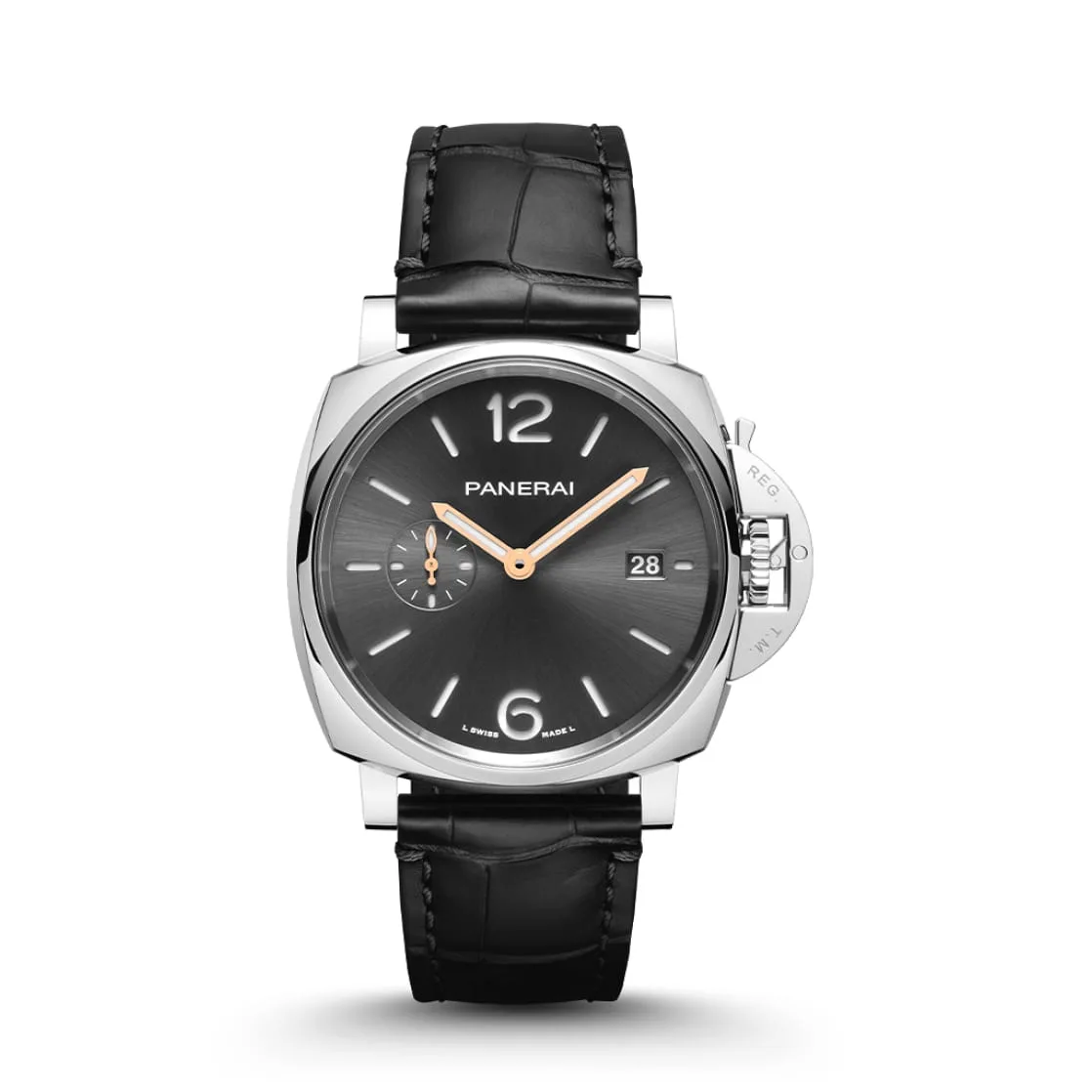 Panerai Replica Watch Luminor Due Steel 42mm Black Dial PAM01250 VSF