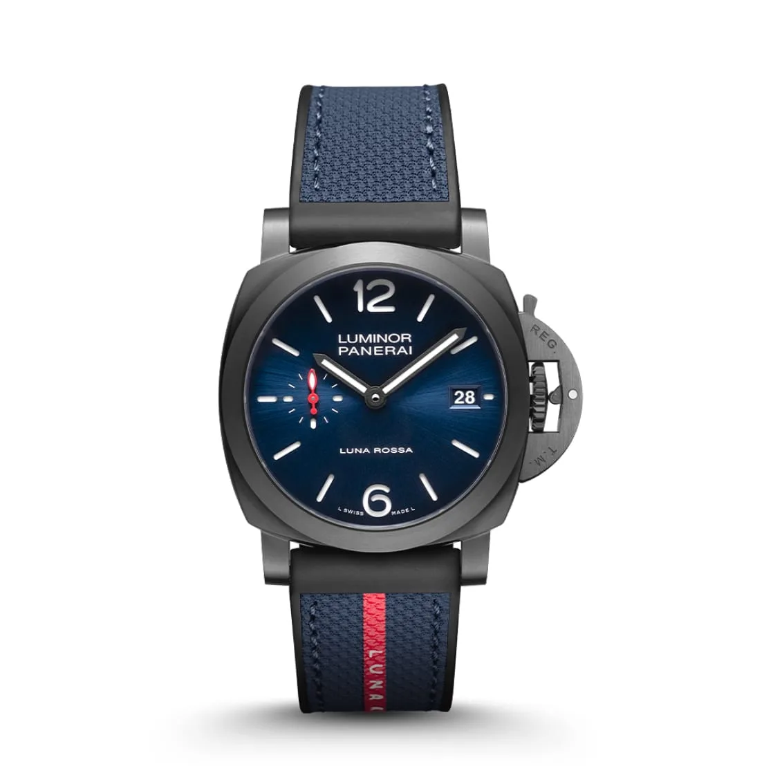 Replica Watches Panerai Luminor Quaranta Steel DLC Luna Rossa 40mm PAM01408