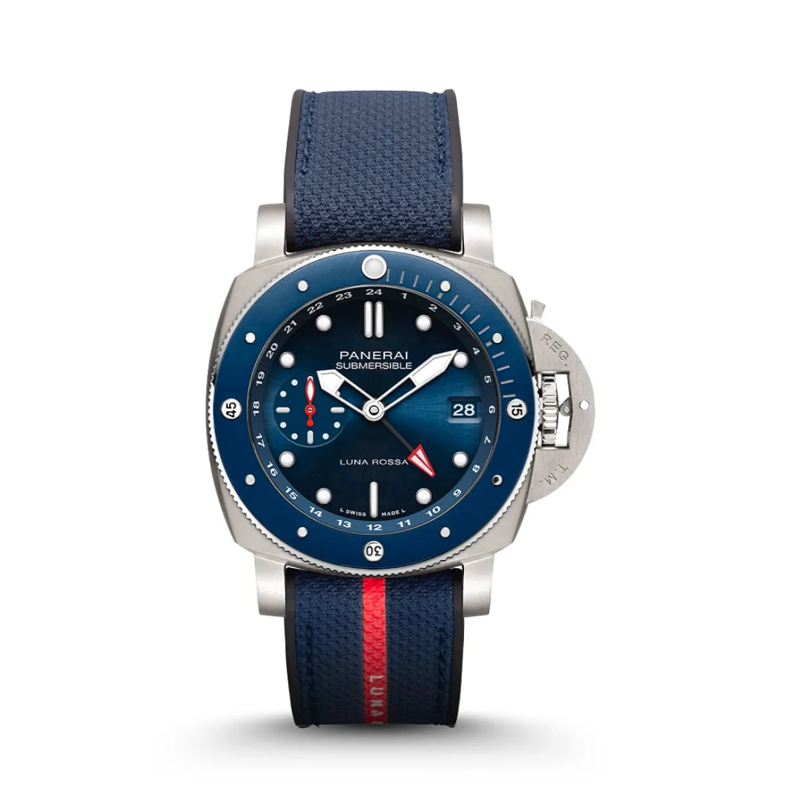 Replica Watches Panerai Submersible GMT Luna Rossa Titanio 42mm PAM01507