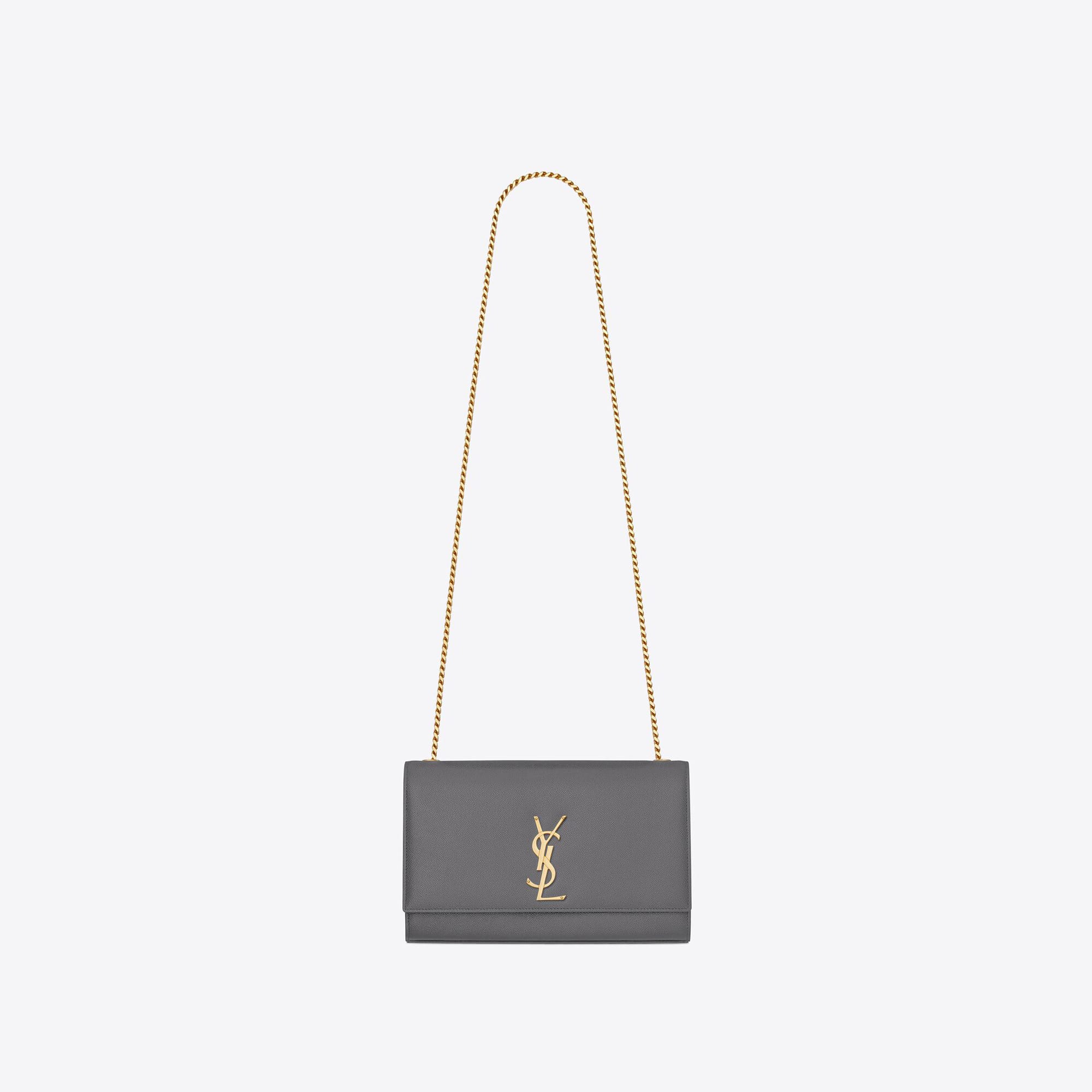 YSL replica designer bags medium kate in grain de poudre embossed leather