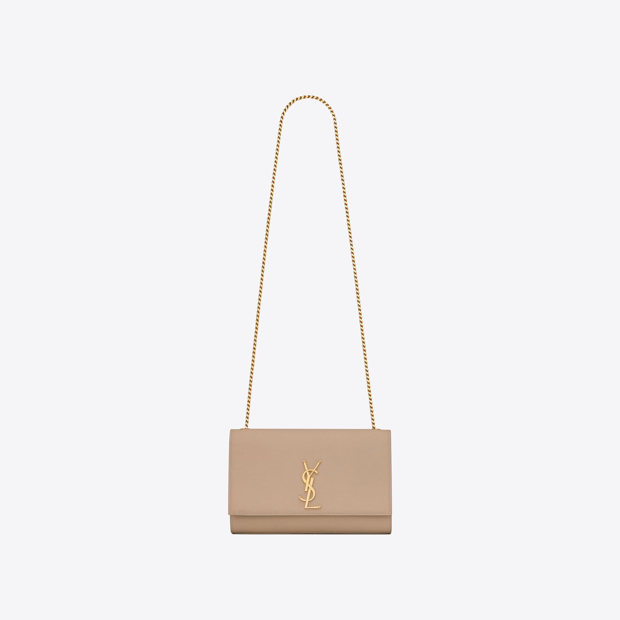 YSL replica designer bags kate medium in grain de poudre embossed leather