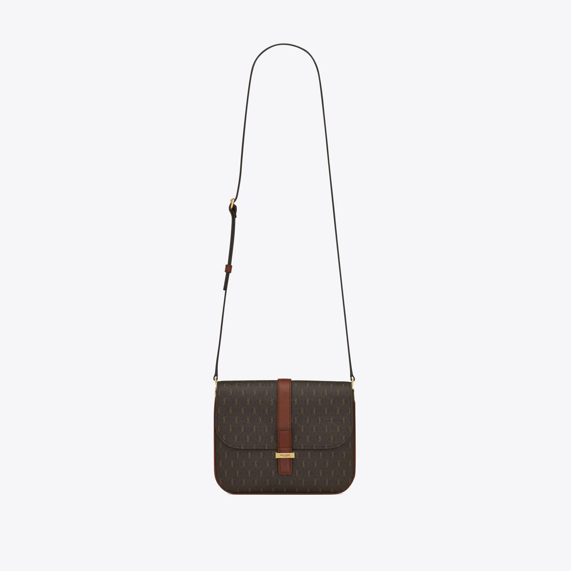 YSL replica designer bags le monogramme small satchel in cassandre canvas and smooth leather