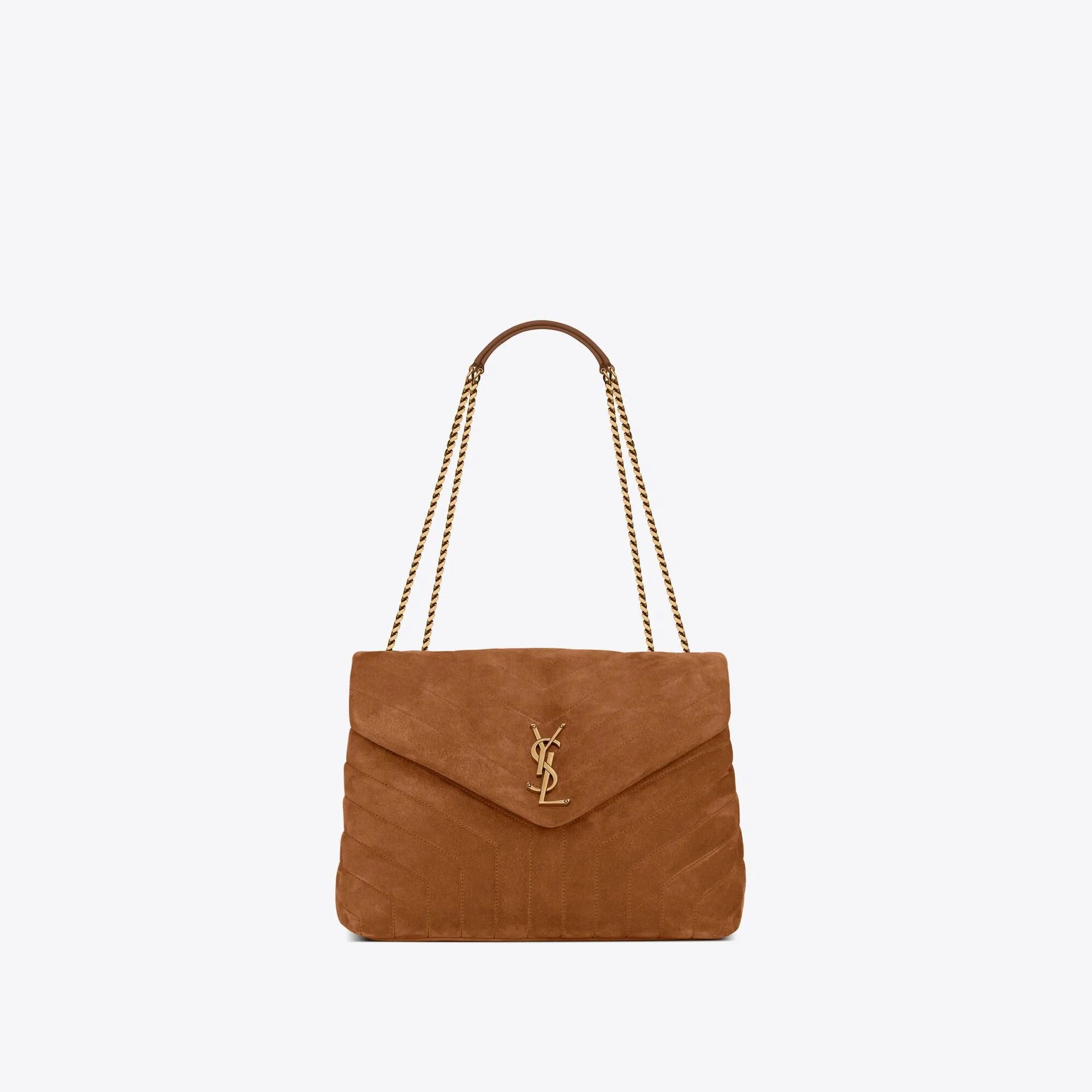 YSL replica designer bags loulou medium in quilted suede