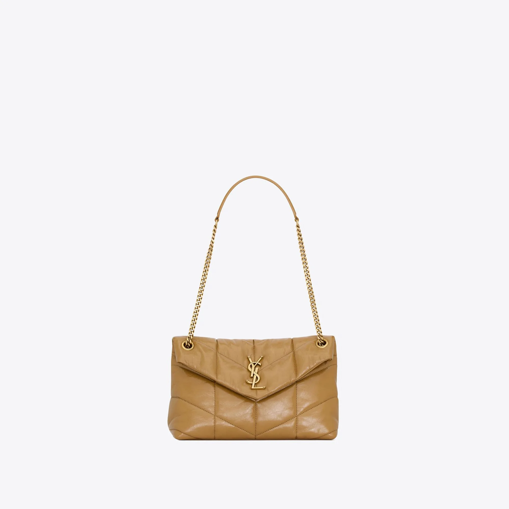 YSL replica designer bags small puffer in crinkled leather
