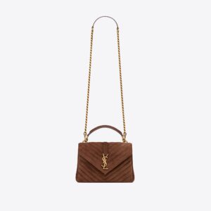 YSL Replica Designer Bag college medium in quilted suede