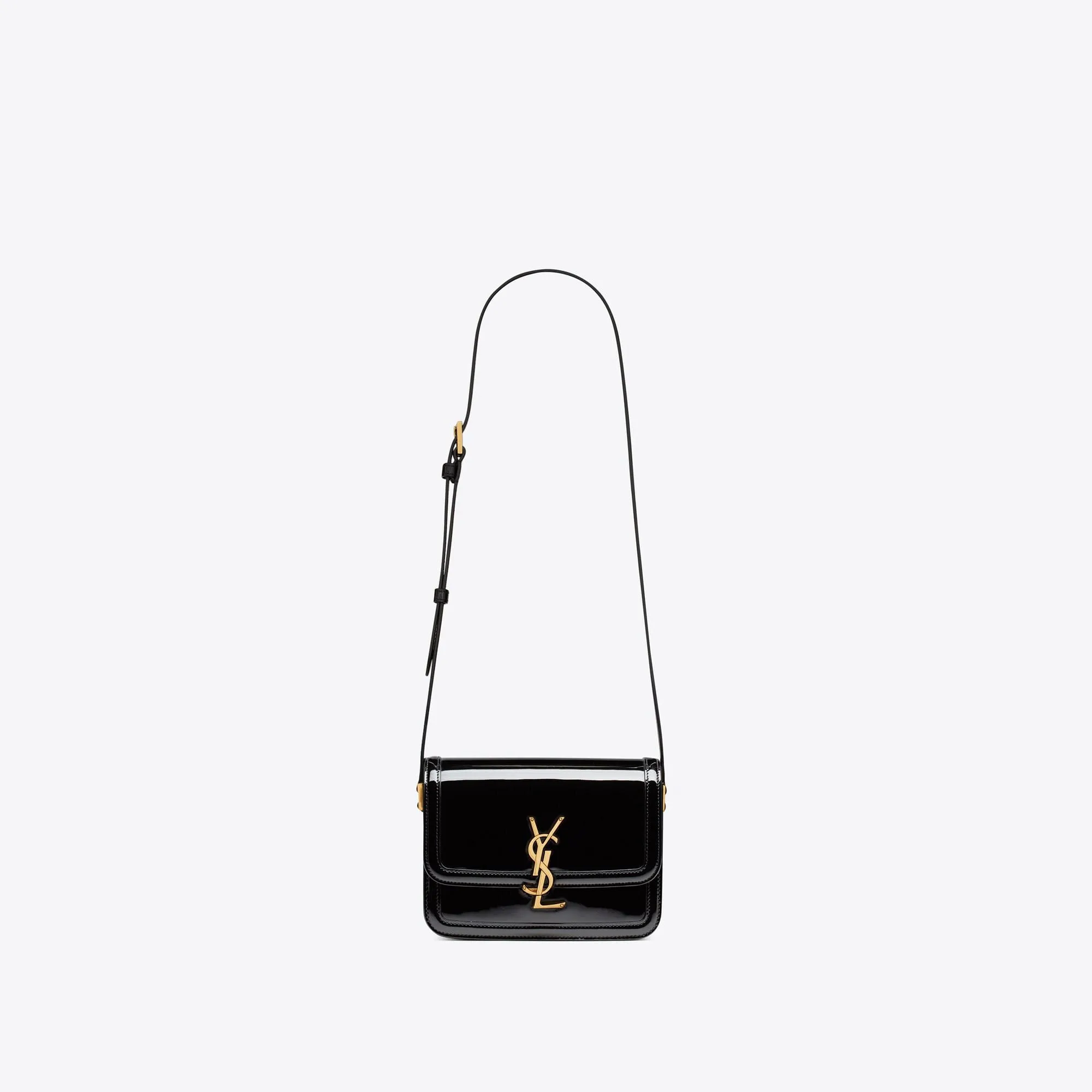 YSL replica designer bags solferino small satchel in lacquered patent leather