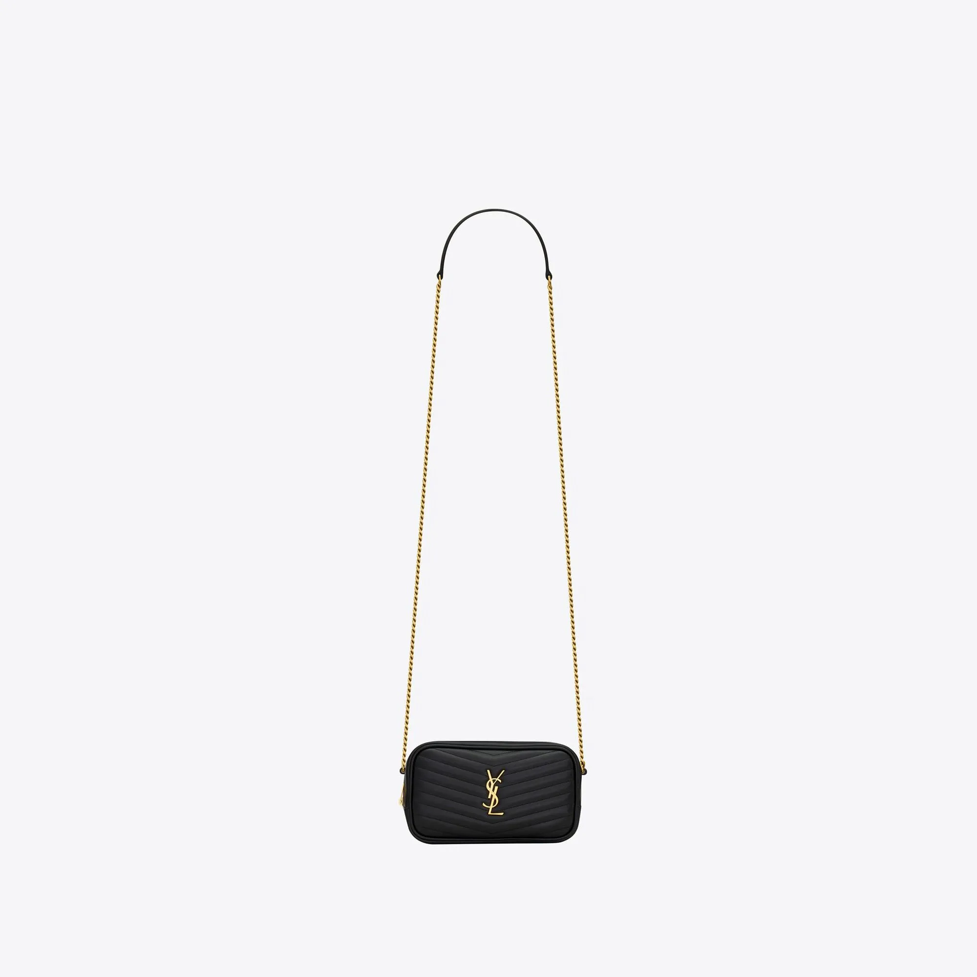 YSL replica designer bags mini lou in quilted leather