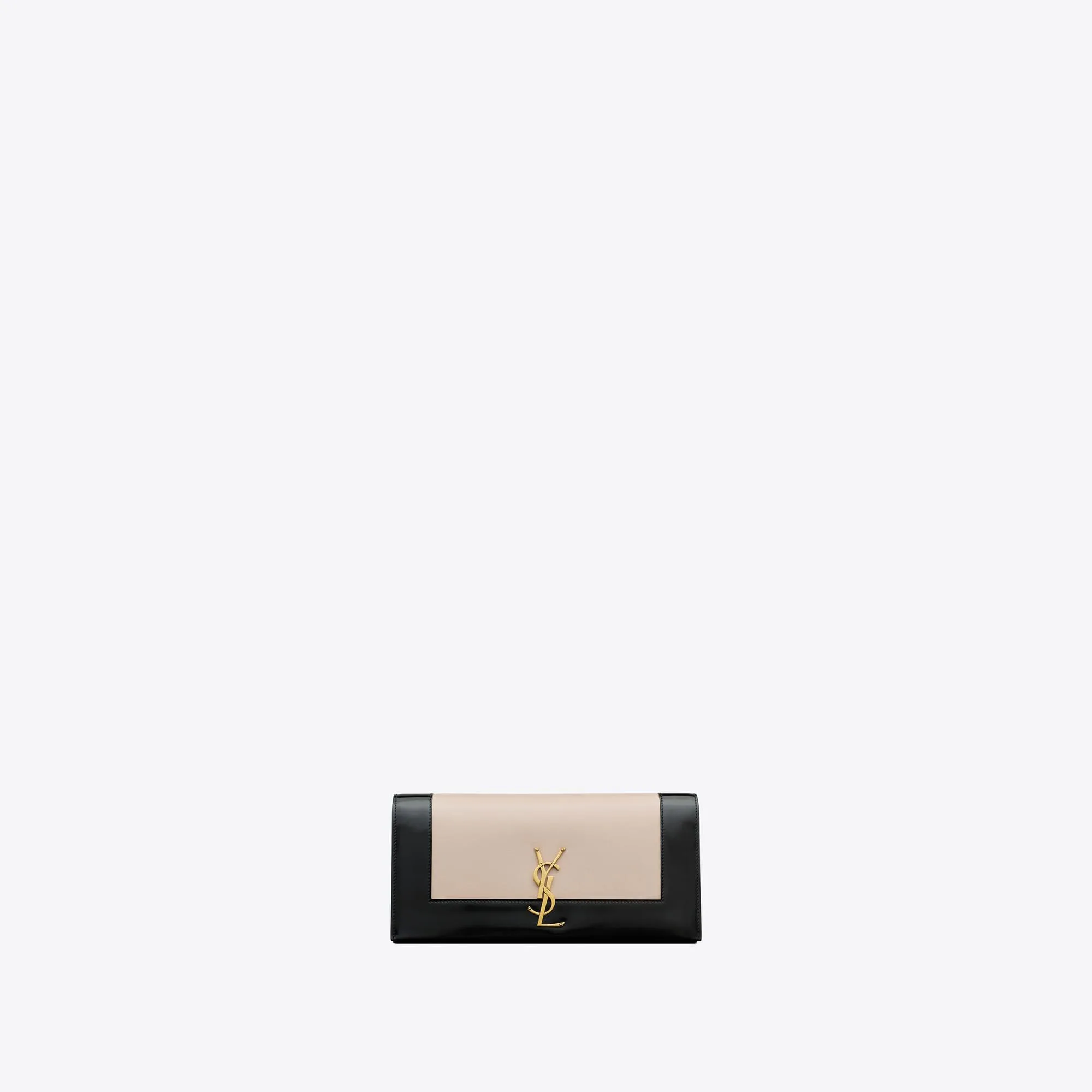 YSL replica designer bags kate clutch in nappa and brushed leather