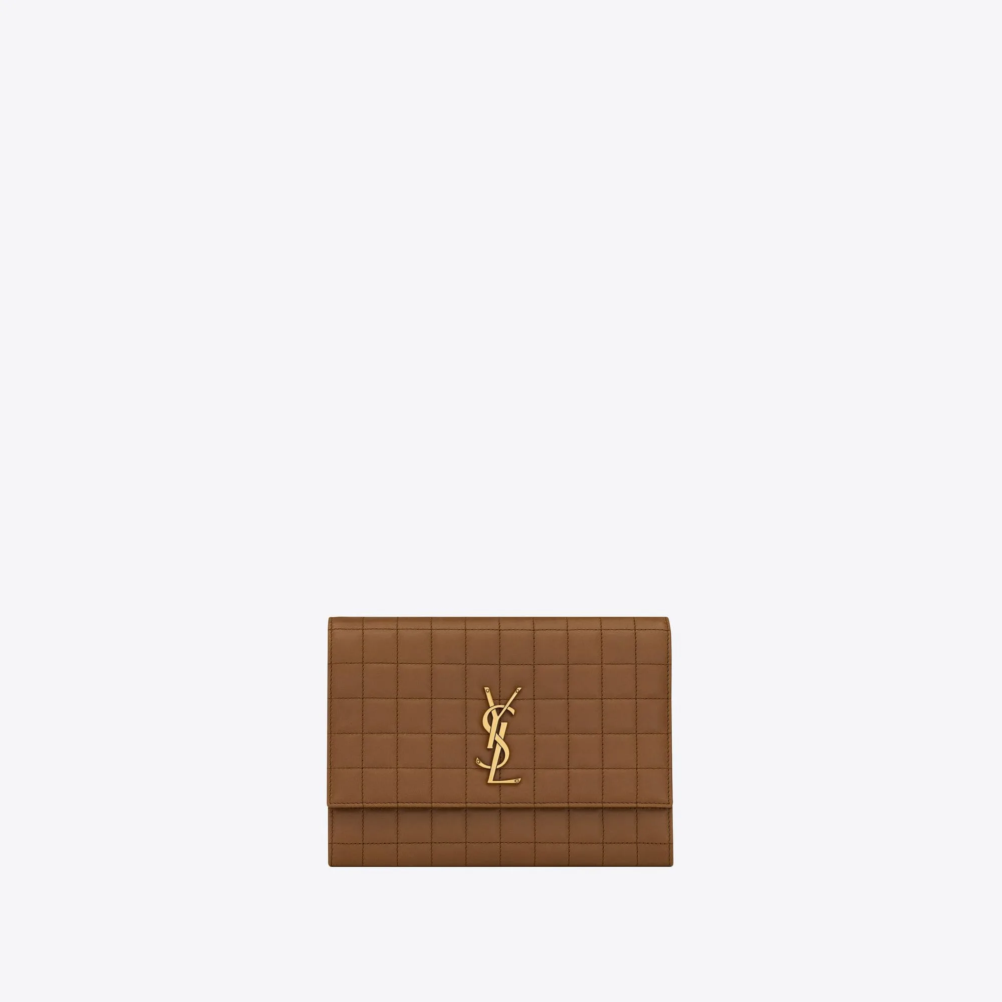 YSL replica designer bags cassandre matelasse carre flap pouch in lambskin