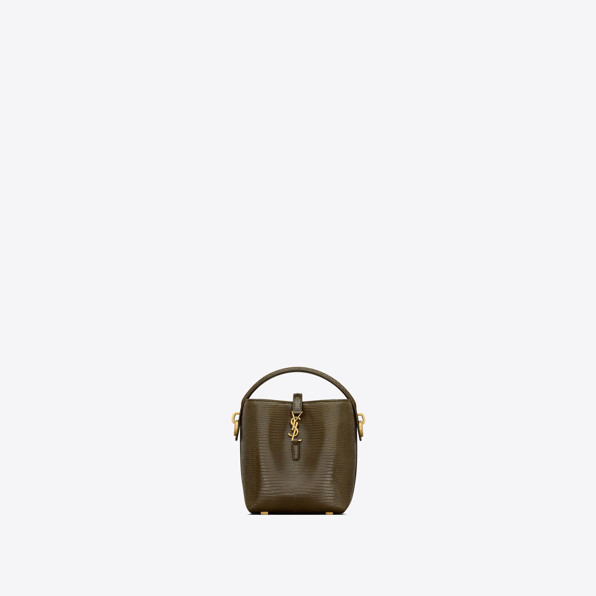 YSL replica designer bags le 37 mini in shiny lizard