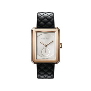Chanel Watch BOY FRIEND Watch Large version BEIGE GOLD quilted pattern calfskin strap and second strap included