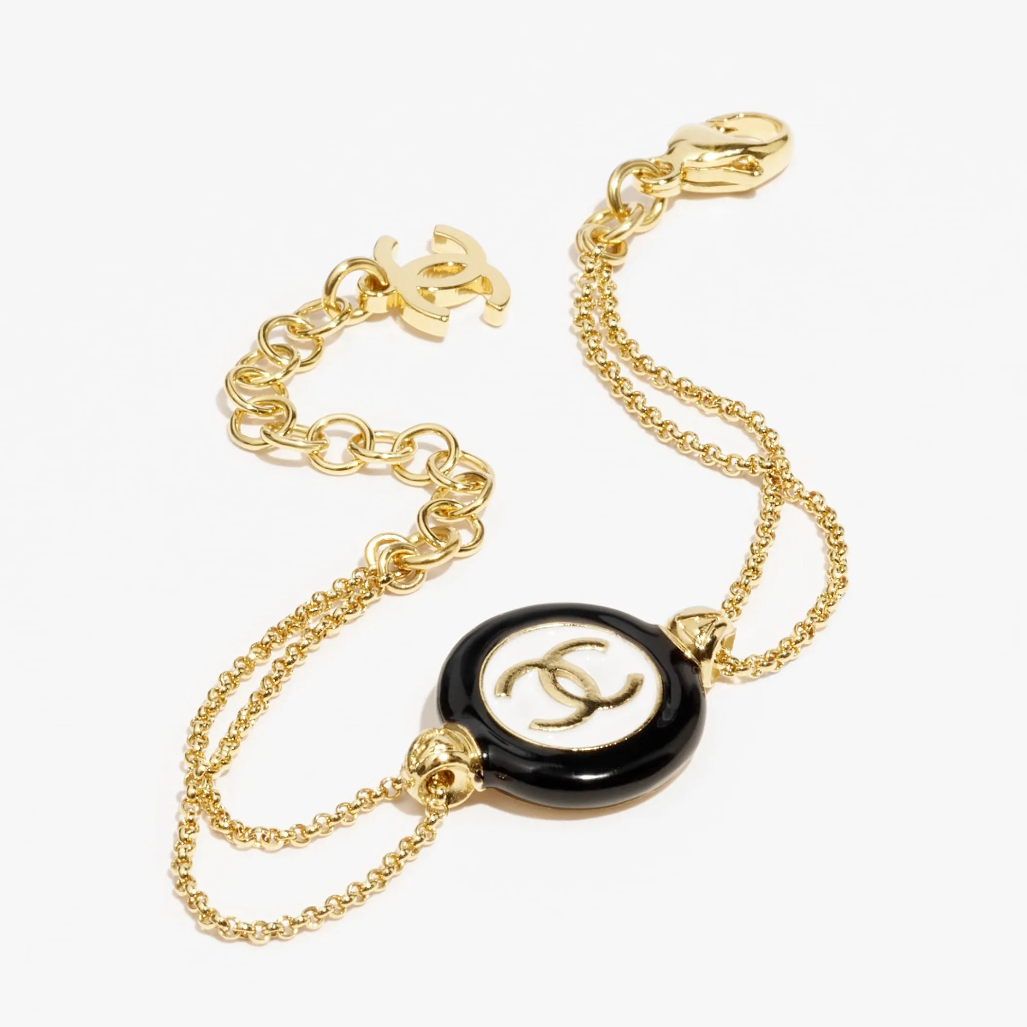 Gold White & Black chanel replica bracelet
