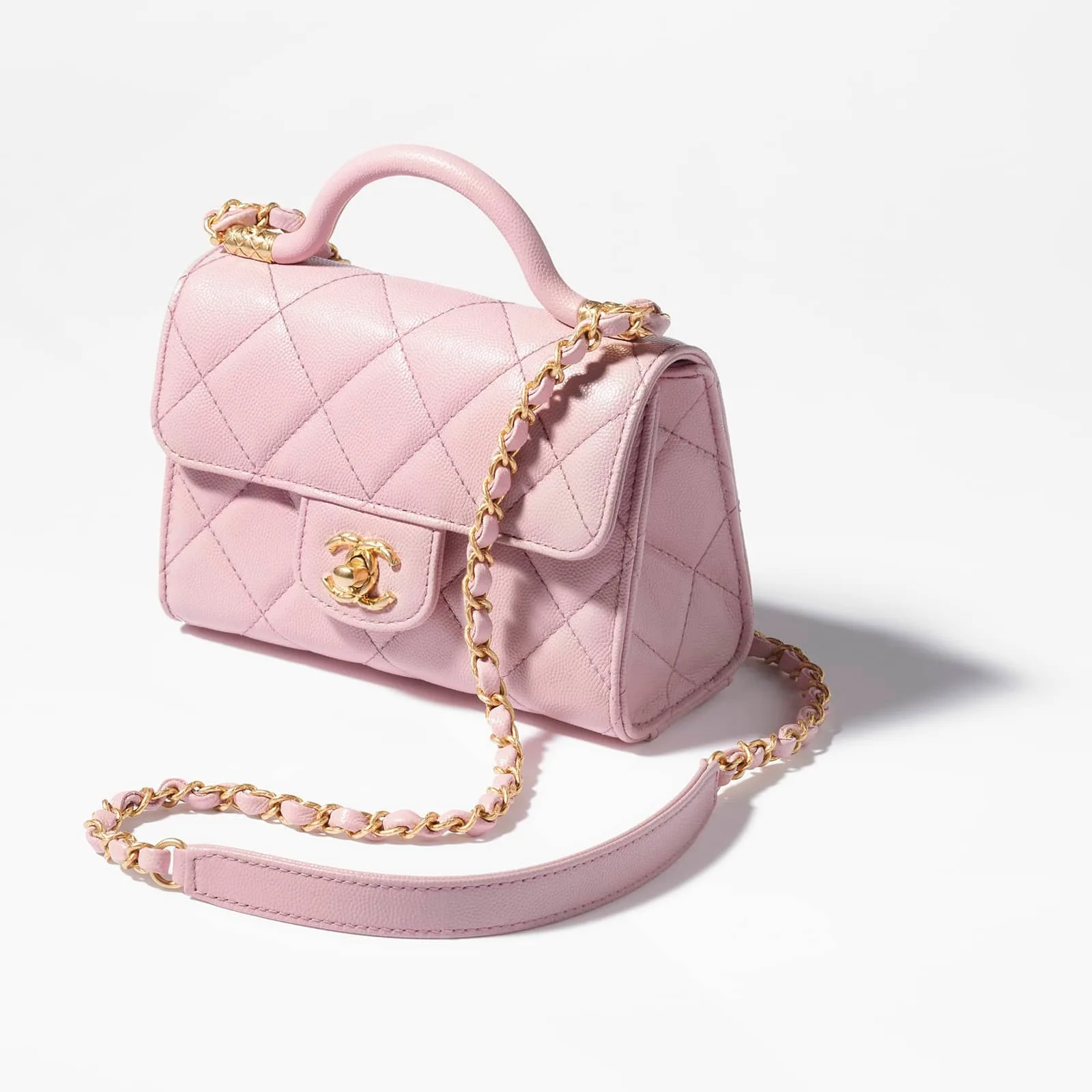 Replica Designer Bags chanel bag replica MINI FLAP BAG WITH TOP HANDLE