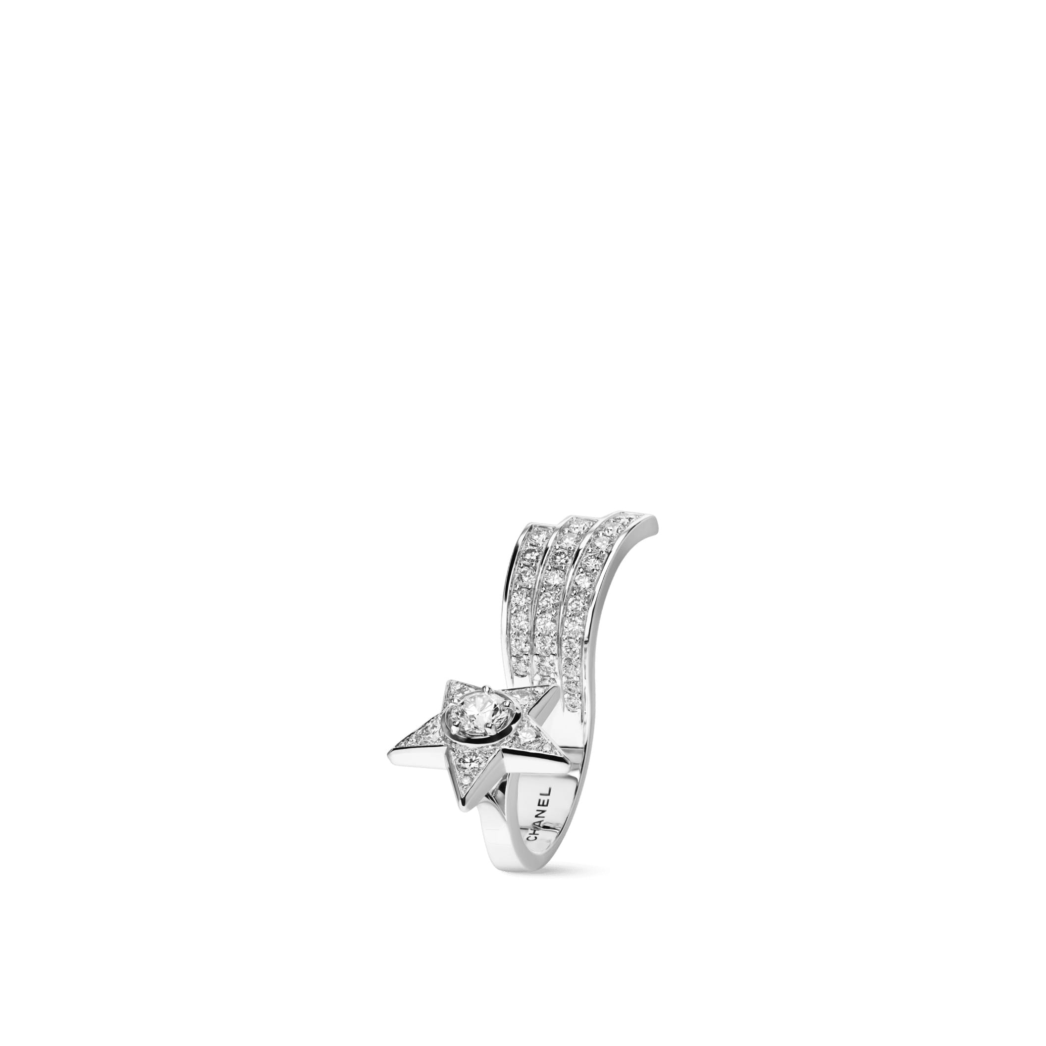 Comete 1932 chanel dupes ring 18K white gold diamonds