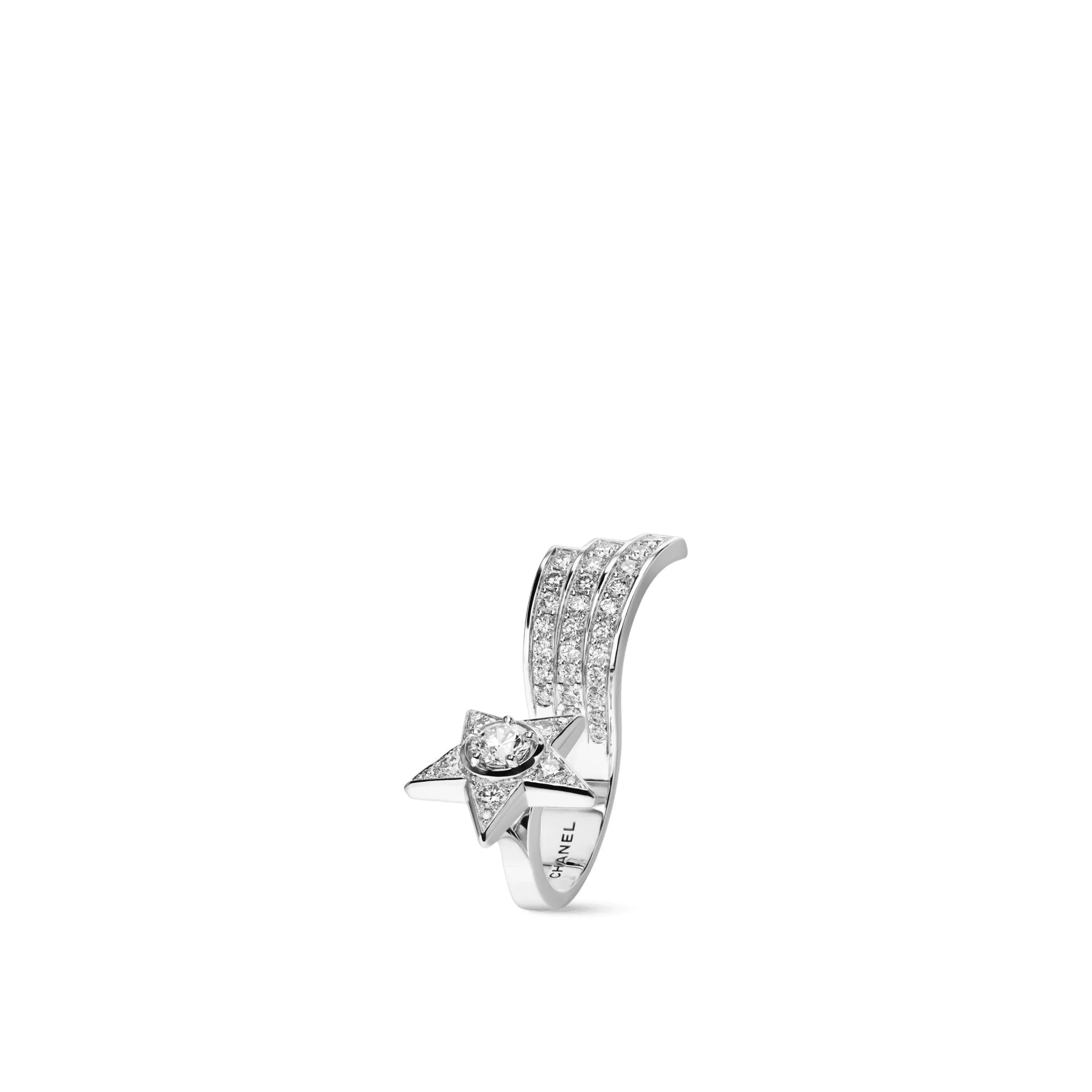 Comete 1932 chanel dupes ring 18K white gold diamonds