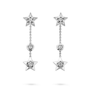 Comete 1932 Transformable Chanel earrings 18k white gold diamonds