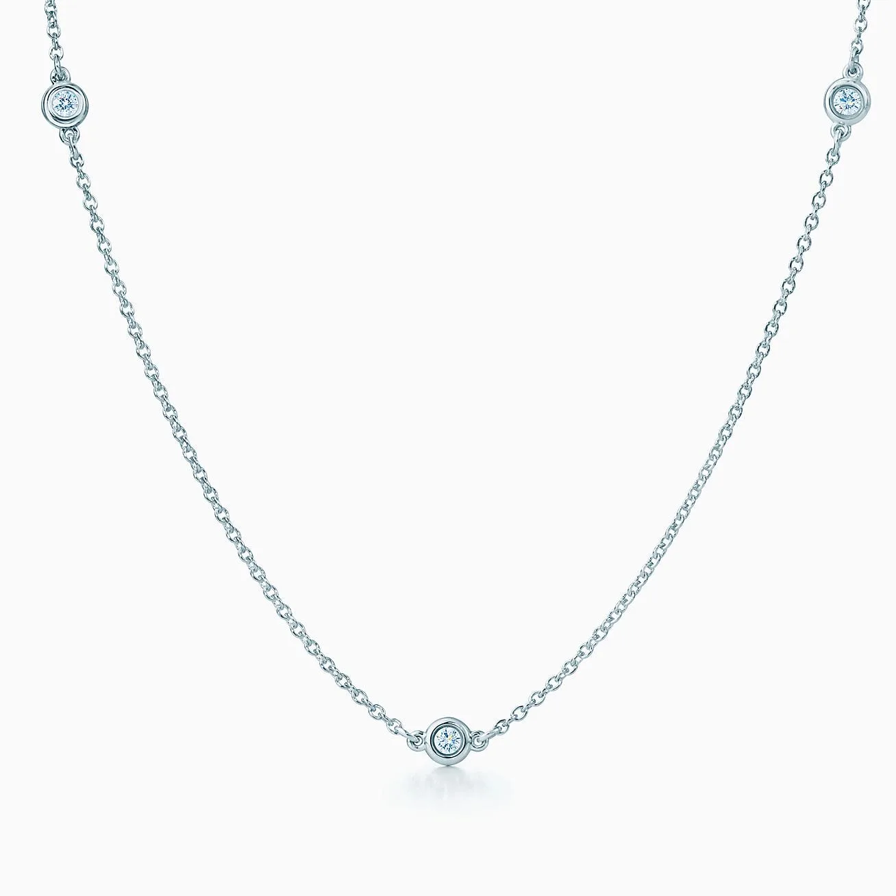 Elsa Peretti Diamonds by the Yard Necklace fake tiffany jewelry