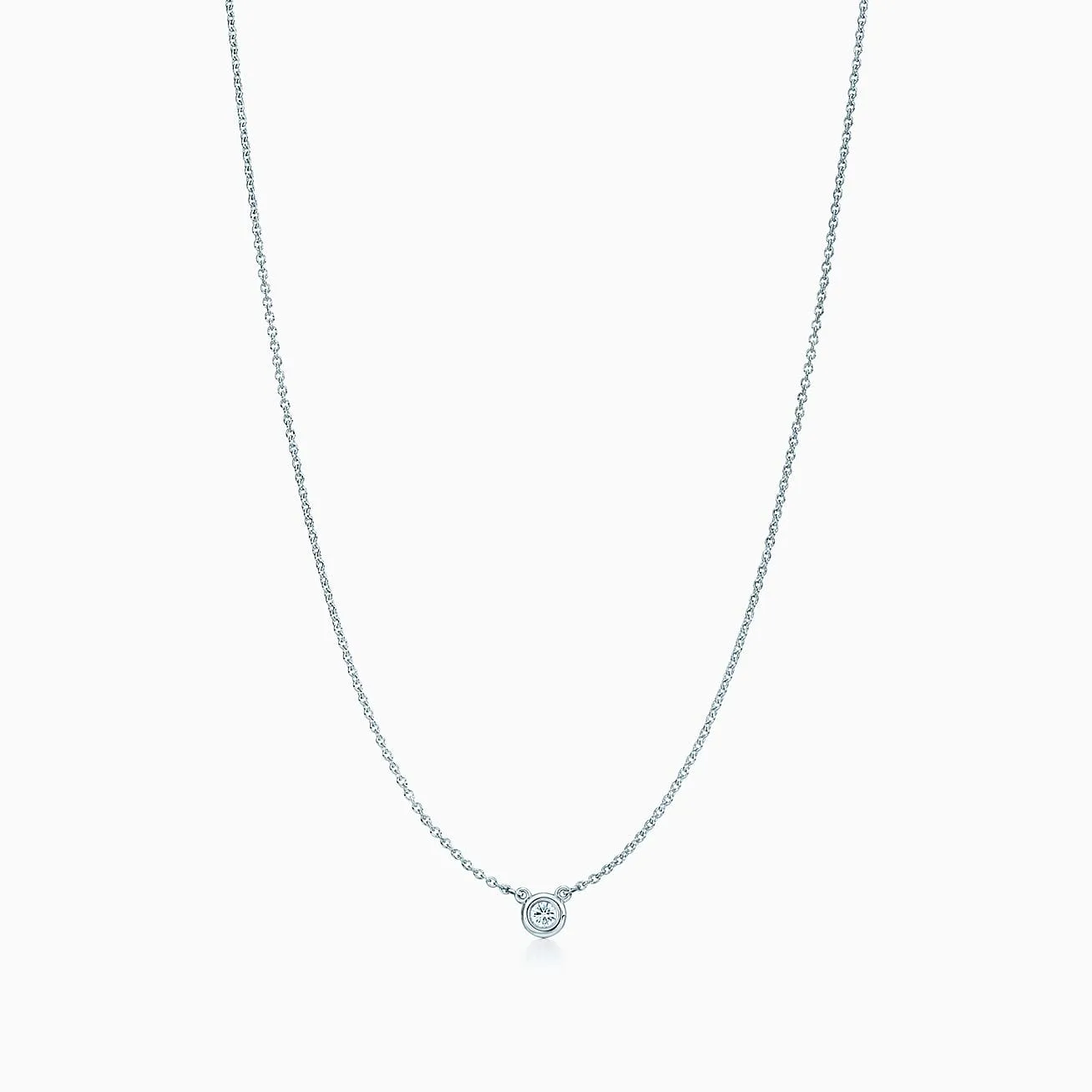 Elsa Peretti Diamonds by the Yard Single Diamond Pendant Replica Tiffany necklace