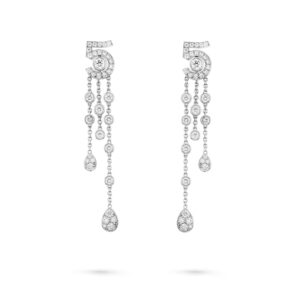 Eternal N'5 transformable Chanel earrings 18K white gold diamonds