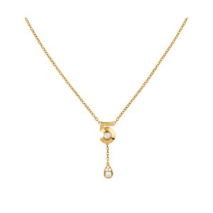 Extrait de N'5 Chanel necklace 18K yellow gold diamonds