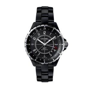 Fake Chanel Watch J12 GMT Watch 41 mm Matte black highly resistant ceramic and steel