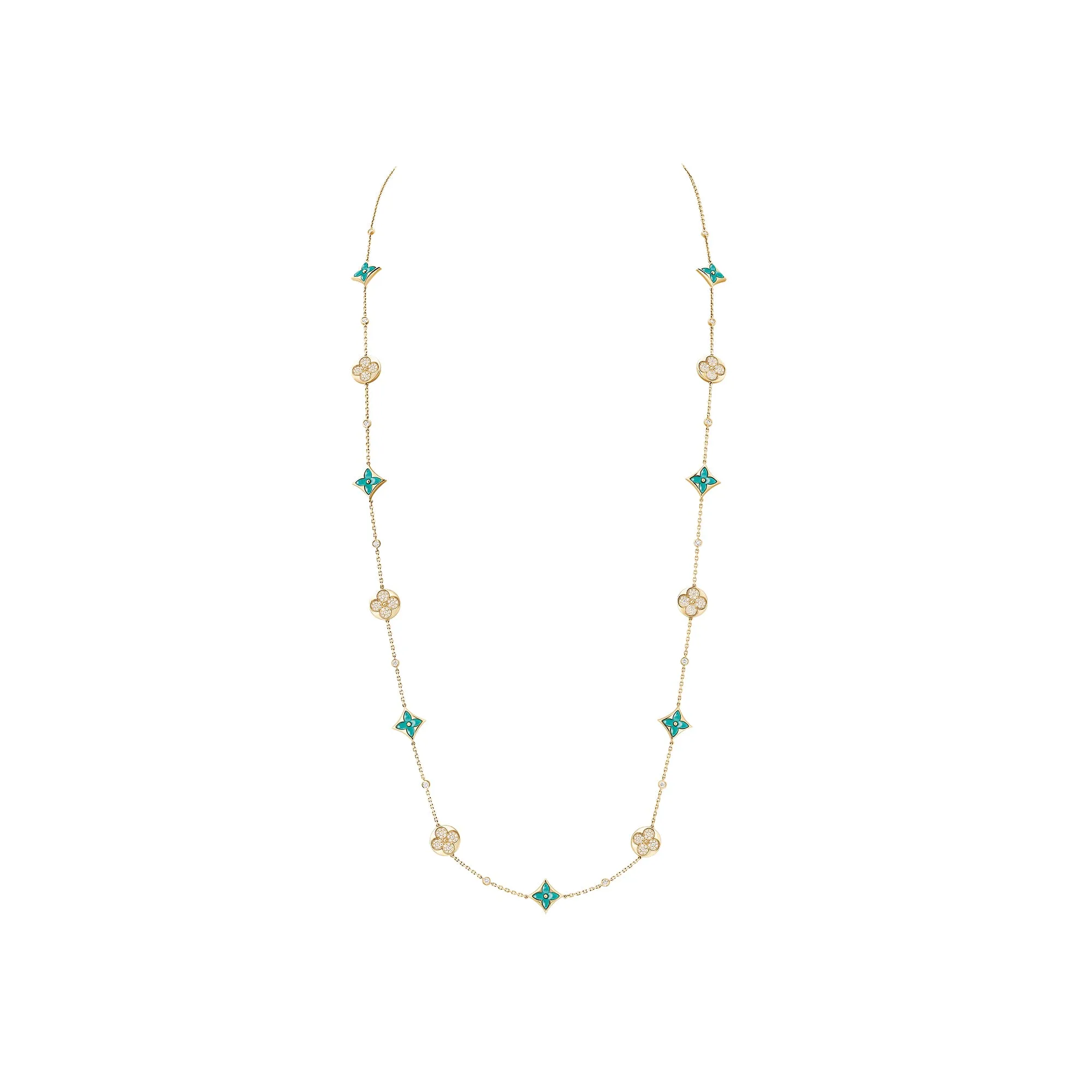 Louis Vuitton Replica Color Blossom BB Multi fake necklace
