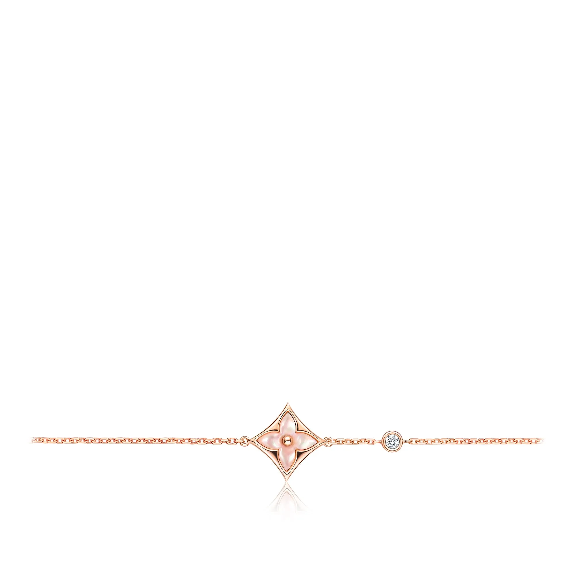 Louis Vuitton Replica Color Blossom BB Star love bracelet replica Pink Gold Pink Mother-Of-Pearl