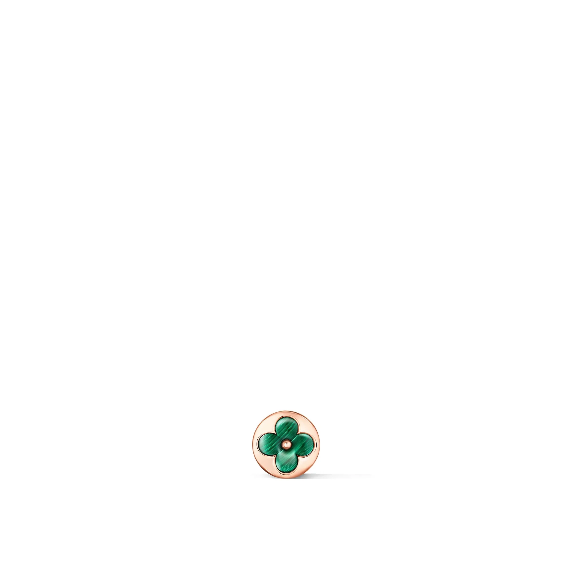 Louis Vuitton Replica Color Blossom BB Sun Ear fake earrings Stud Pink Gold And Malachite