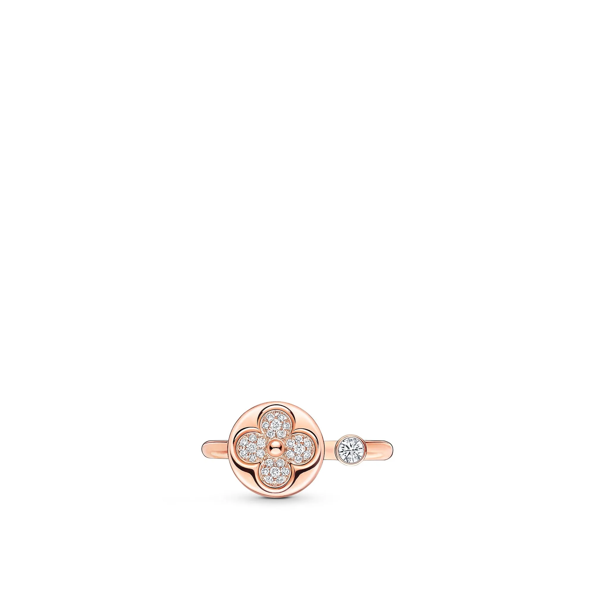 Louis Vuitton Replica Color Blossom Mini Sun Pink Gold fake diamond rings