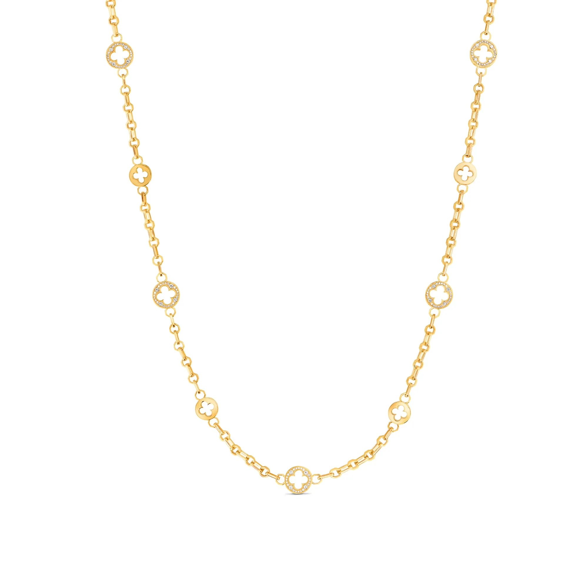 Louis Vuitton Replica Empreinte Transformable Sautoir Yellow Gold fake diamond necklace