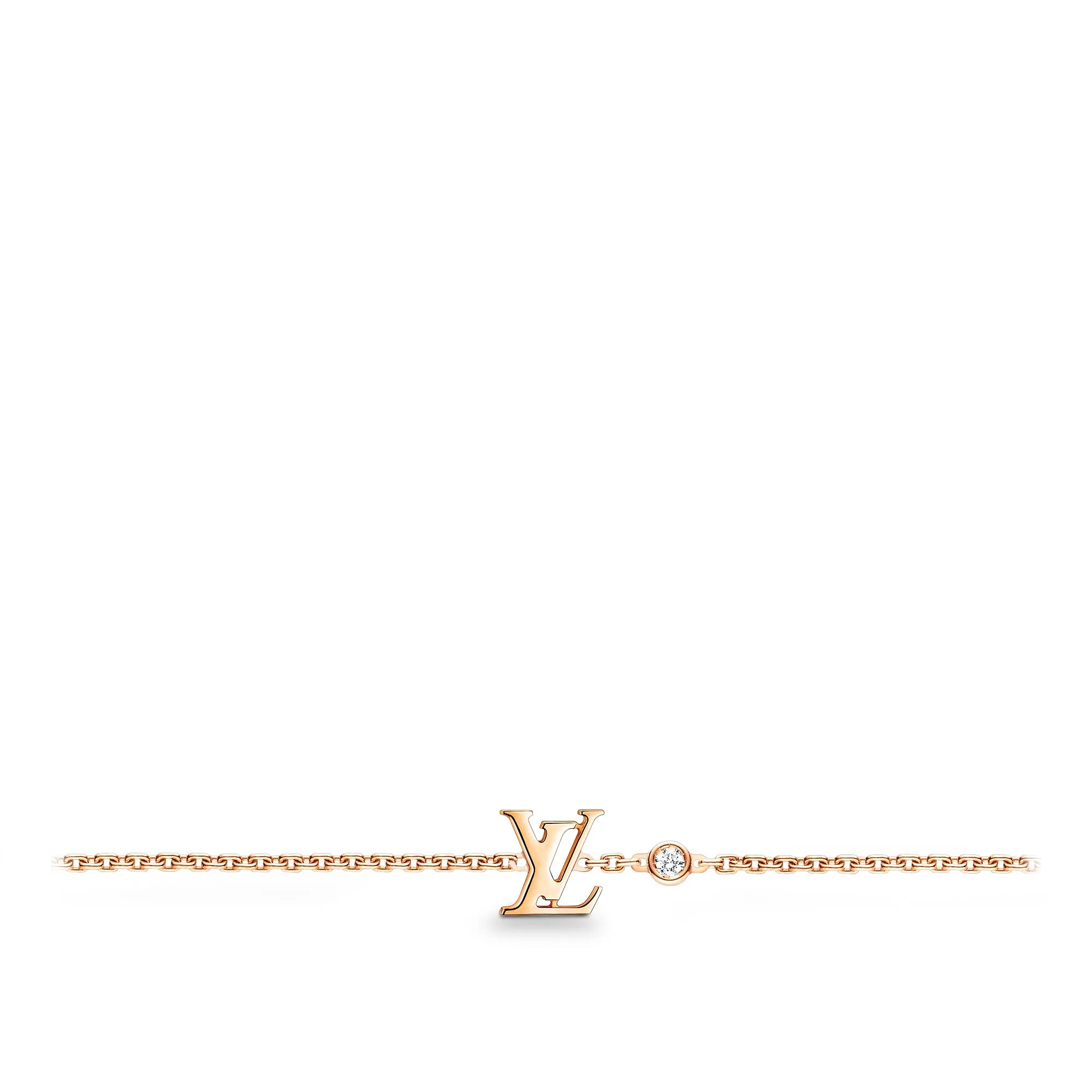 Louis Vuitton Replica Idylle Blossom LV fake diamond bracelet Pink Gold