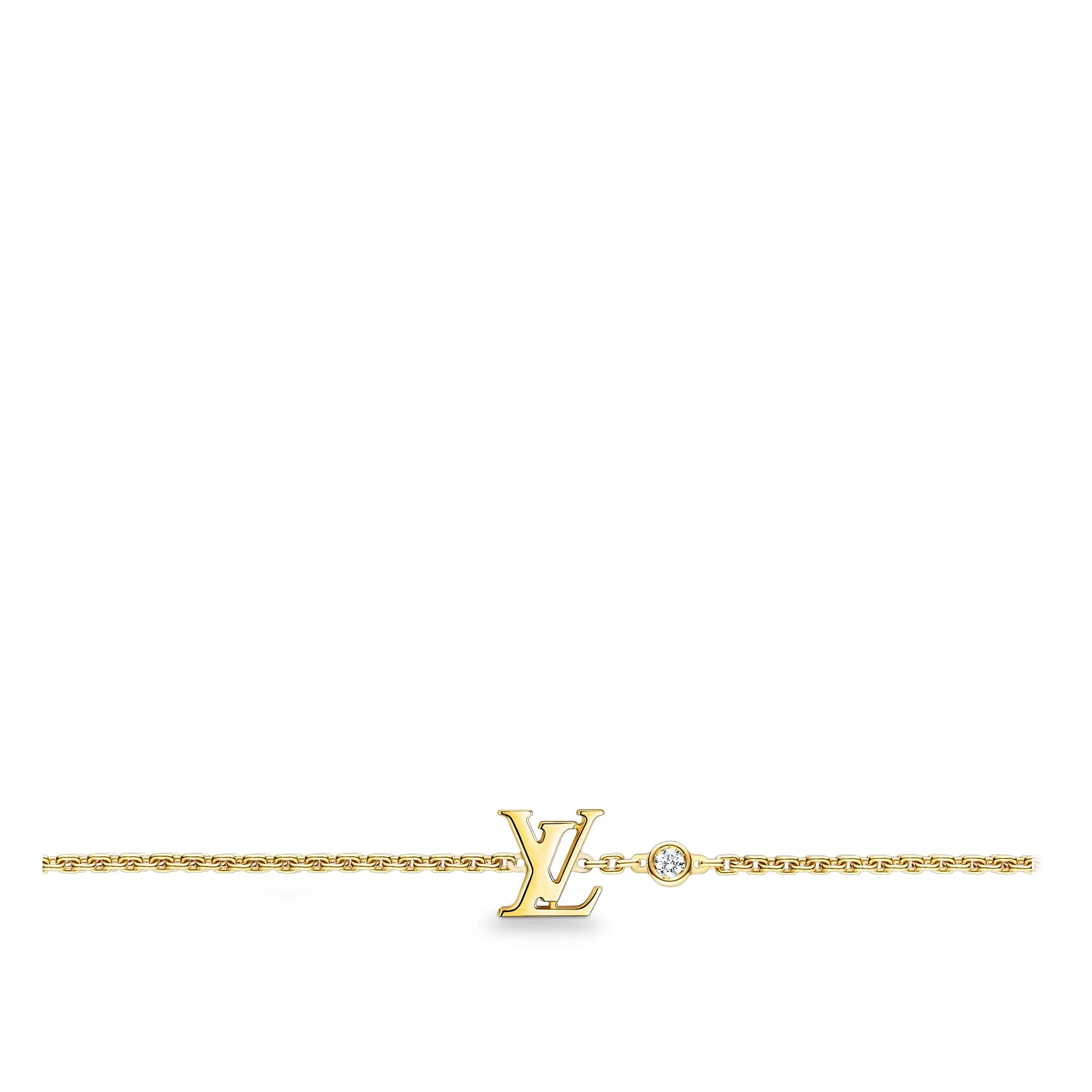 Louis Vuitton Replica Idylle Blossom LV fake diamond bracelet Yellow gold