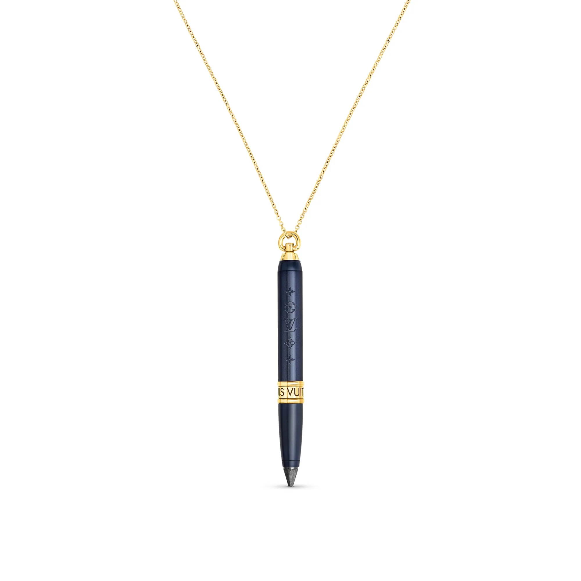 Louis Vuitton Replica Les Gastons Vuitton Designer Pendant fake necklace Yellow Gold and Titanium