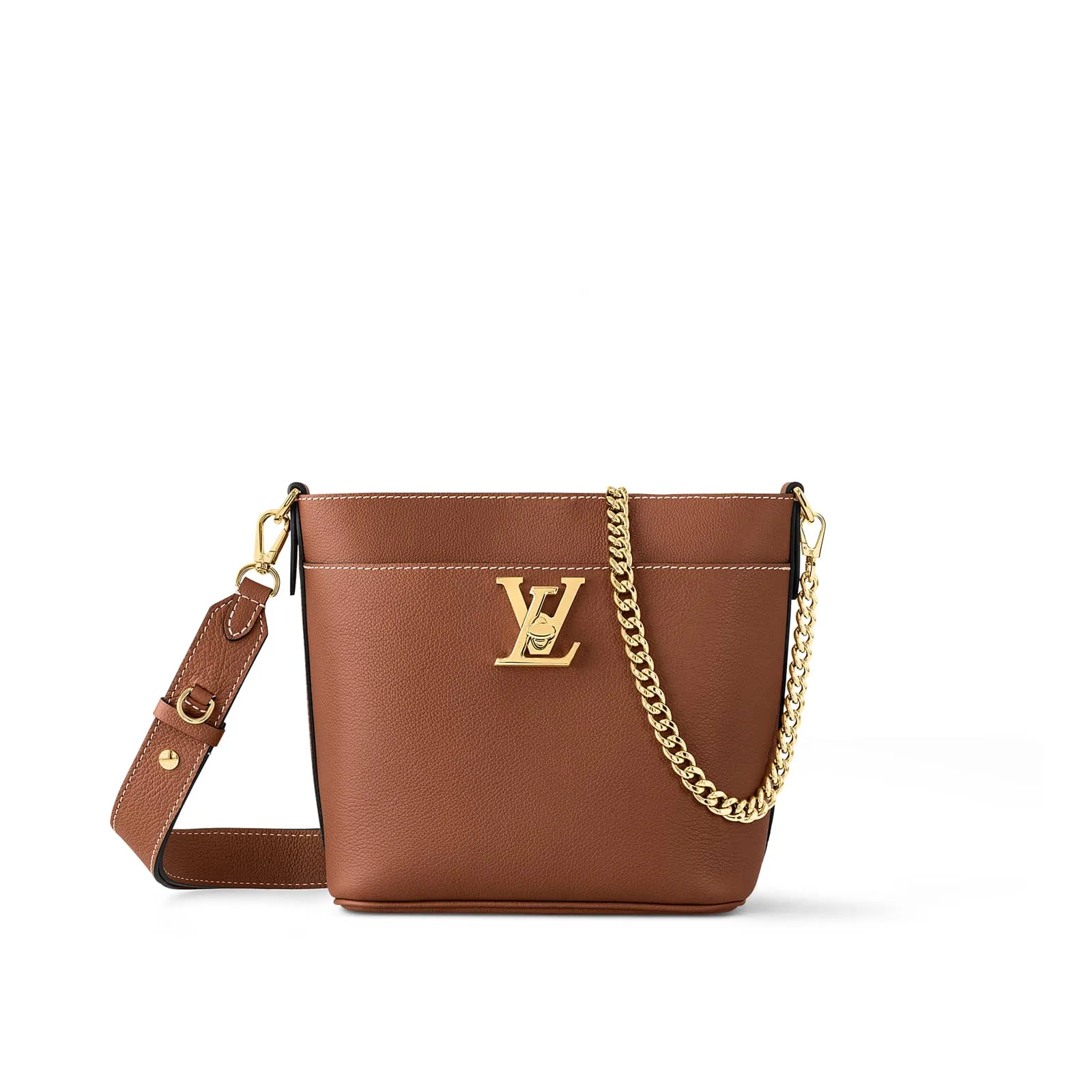 Replica Designer Bags Louis Vuitton Lock and Walk Grained calf leather