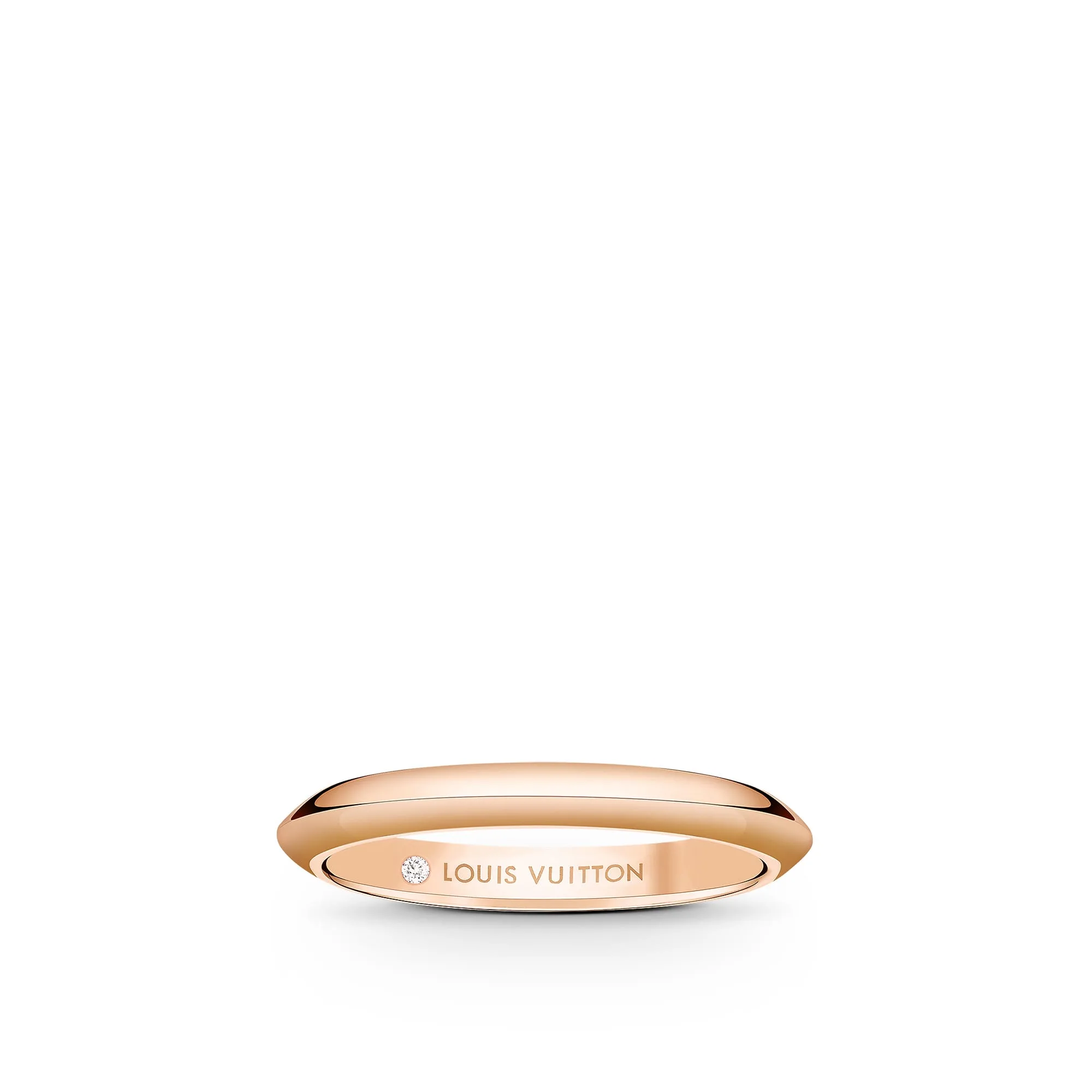 Louis Vuitton Replica LV fake wedding rings 2.5mm Band Pink Gold