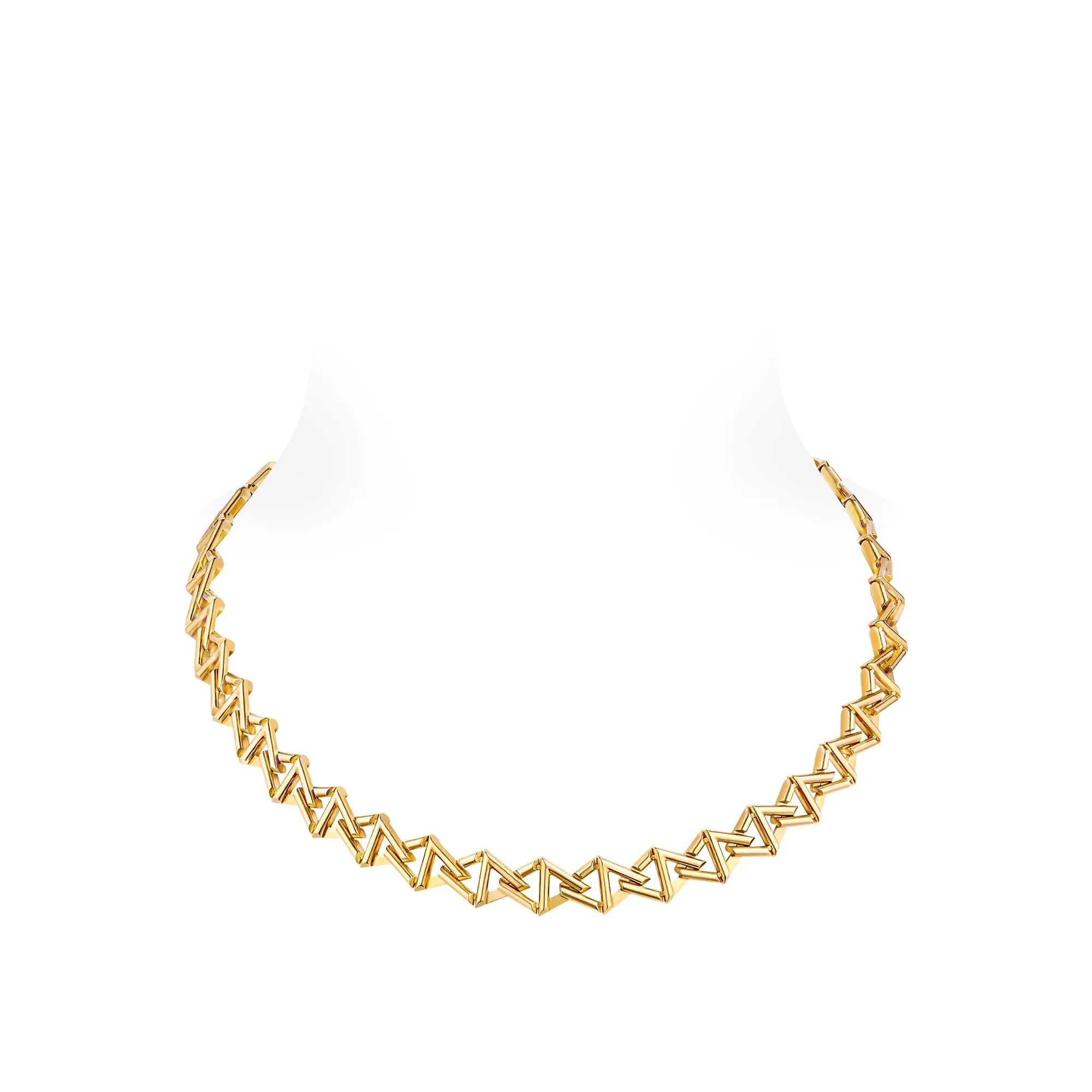 Louis Vuitton Replica LV Volt Curb Chain fake necklace Yellow Gold