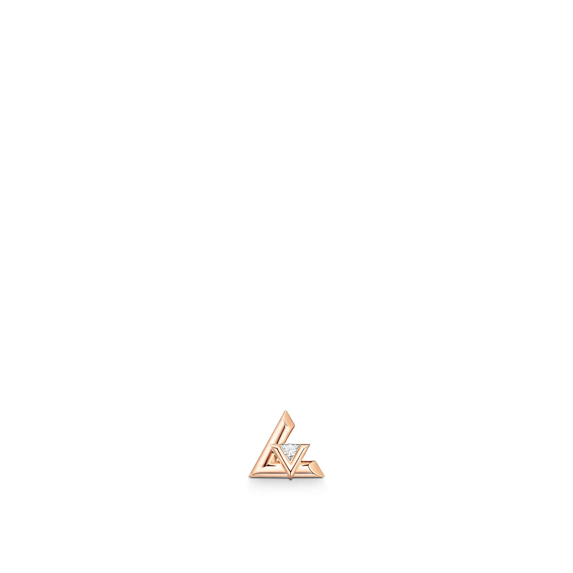 Louis Vuitton Replica LV Volt One Stud Pink Gold fake diamond earrings