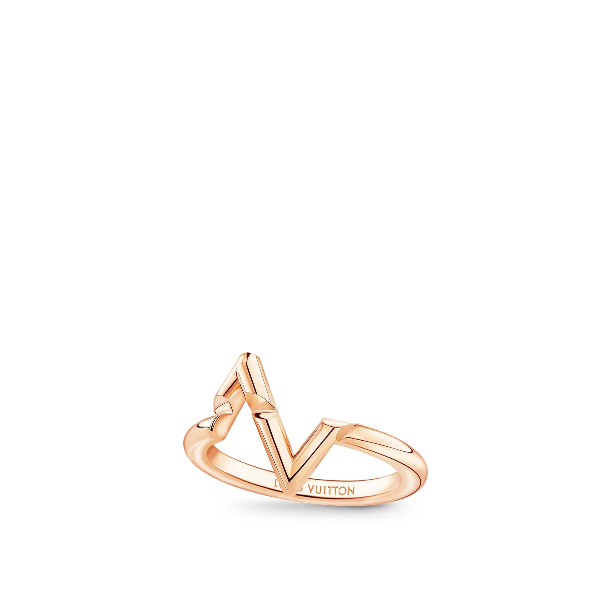 Louis Vuitton Replica LV Volt Upside Down fake wedding rings Pink Gold